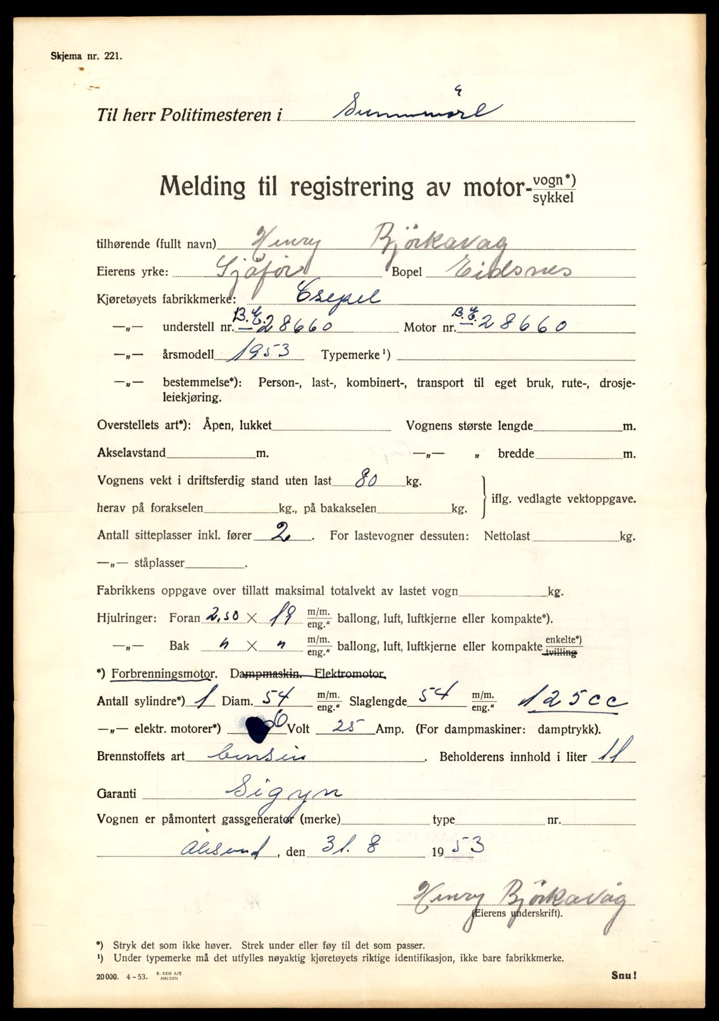 Møre og Romsdal vegkontor - Ålesund trafikkstasjon, AV/SAT-A-4099/F/Fe/L0036: Registreringskort for kjøretøy T 12831 - T 13030, 1927-1998, p. 2721