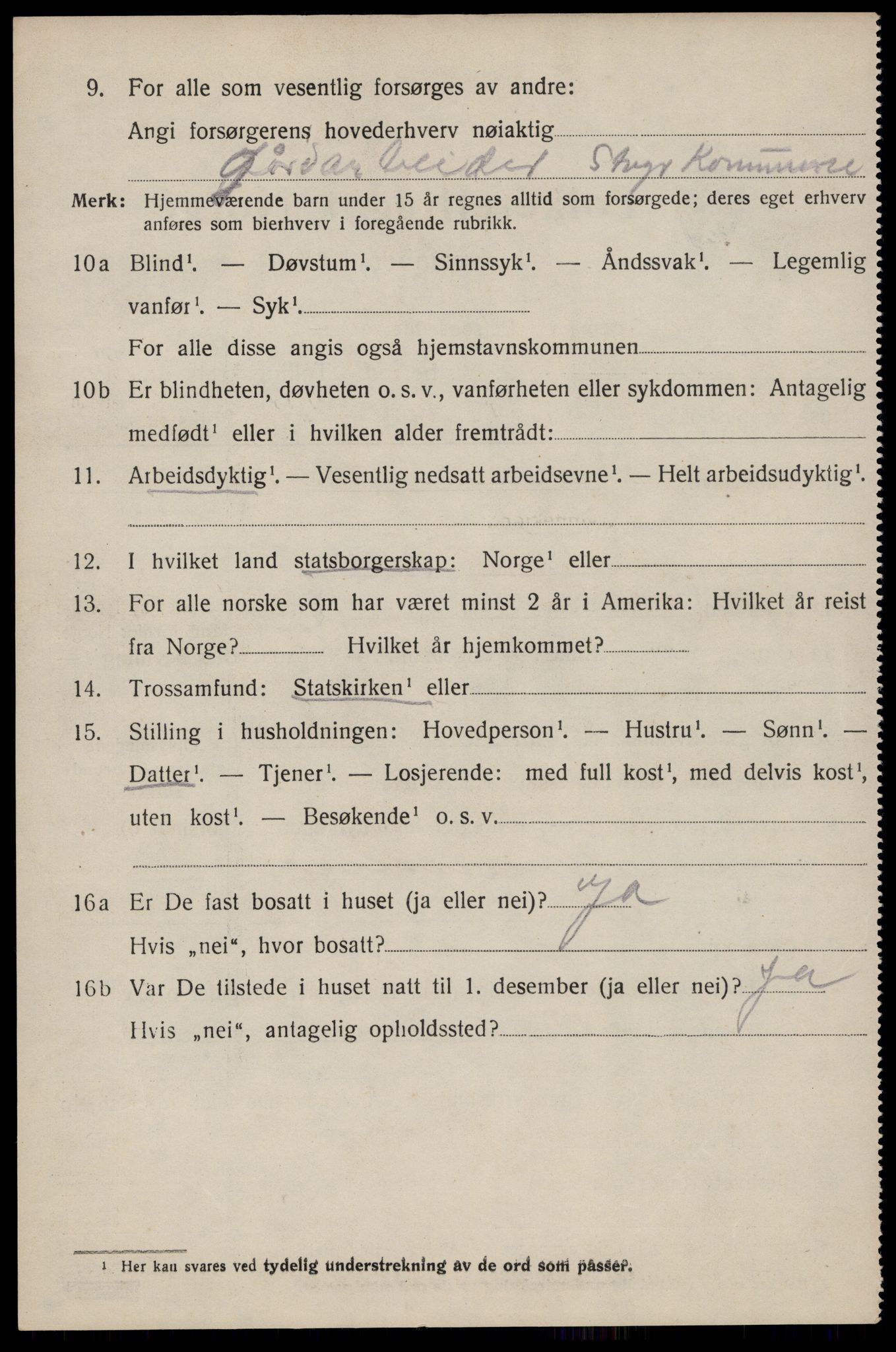 SAST, 1920 census for Hetland, 1920, p. 19402