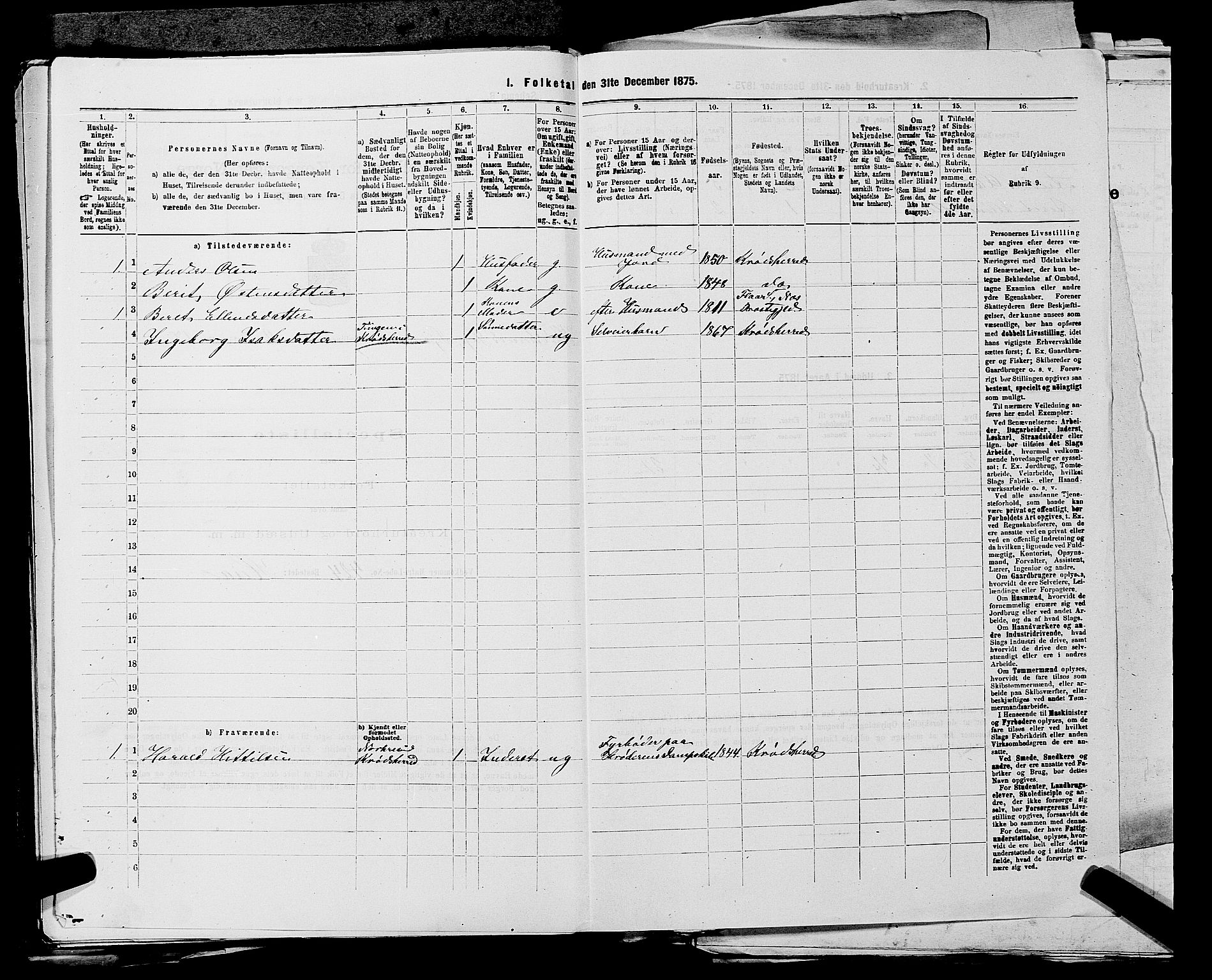 SAKO, 1875 census for 0621P Sigdal, 1875, p. 1478