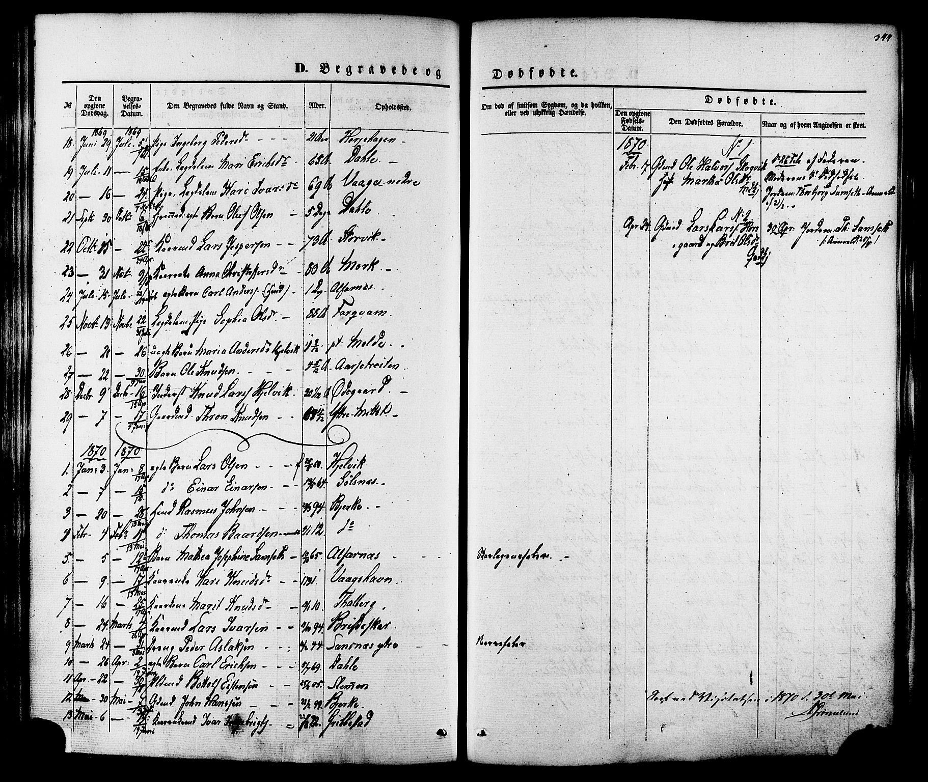 Ministerialprotokoller, klokkerbøker og fødselsregistre - Møre og Romsdal, SAT/A-1454/547/L0603: Parish register (official) no. 547A05, 1846-1877, p. 344