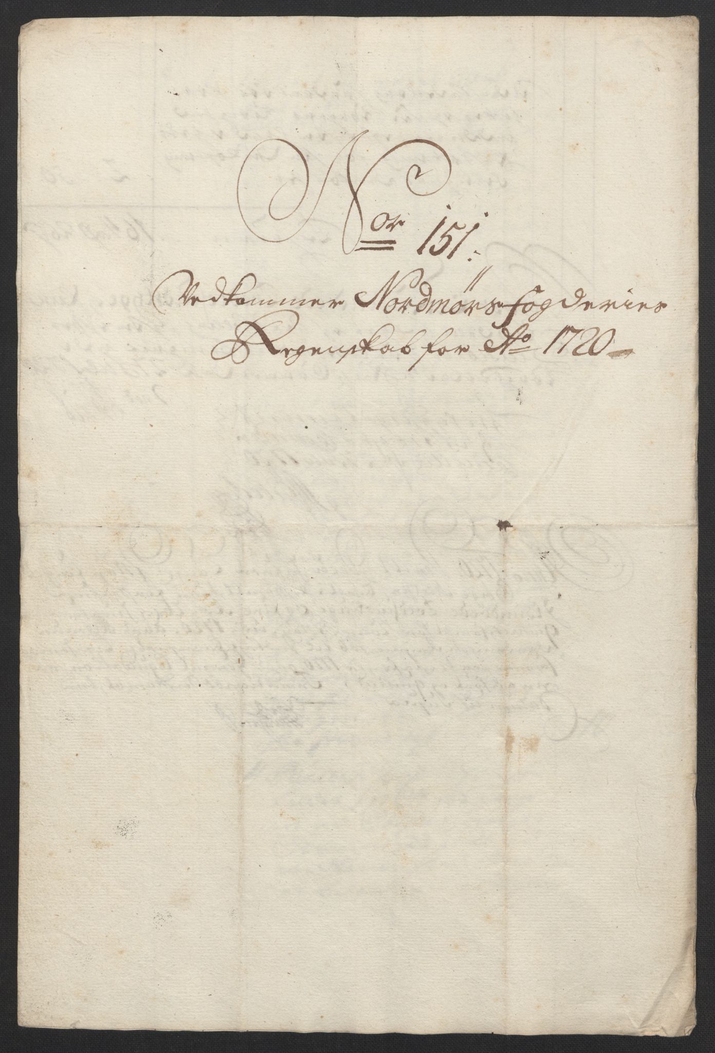 Rentekammeret inntil 1814, Reviderte regnskaper, Fogderegnskap, RA/EA-4092/R56/L3753: Fogderegnskap Nordmøre, 1720, p. 521