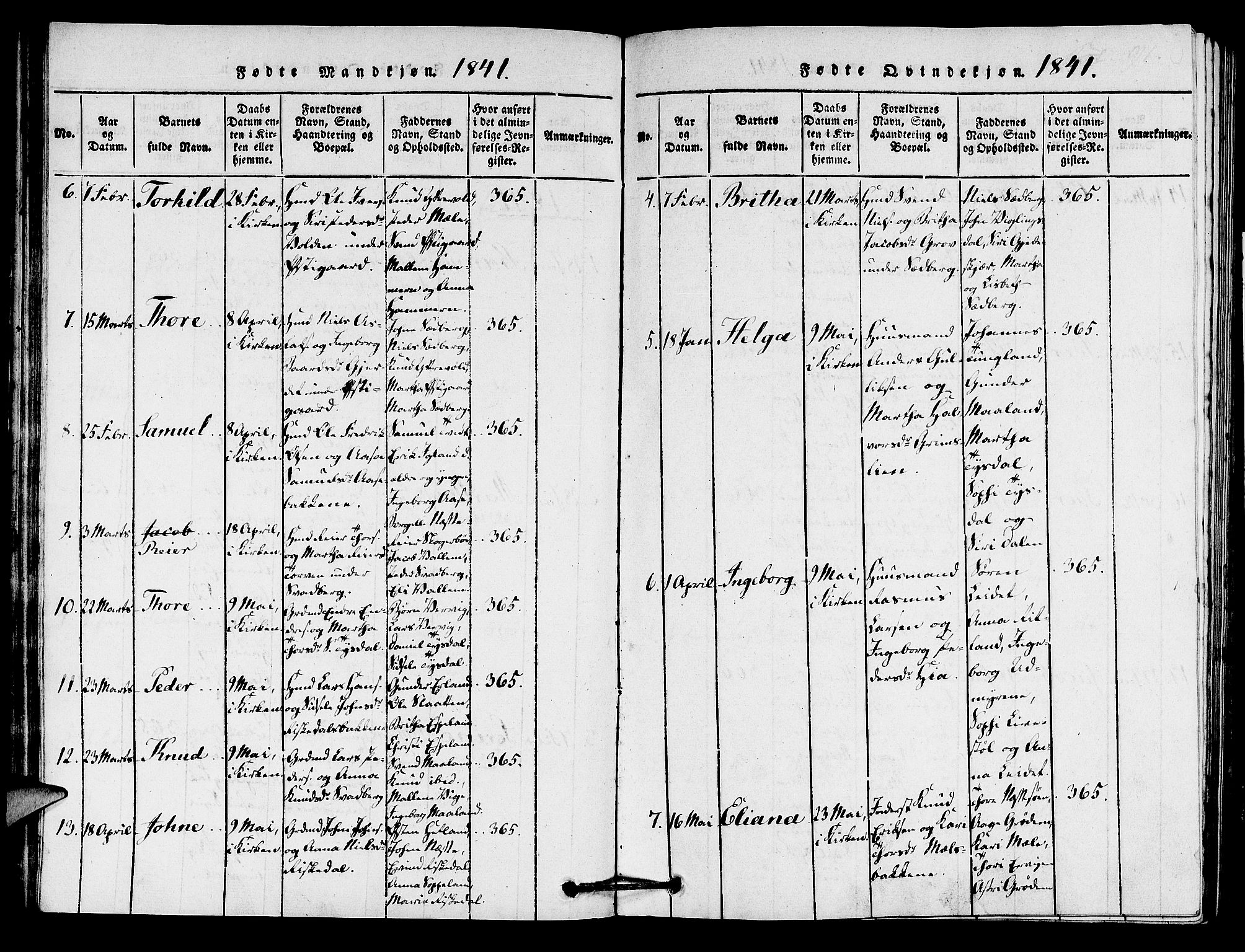 Hjelmeland sokneprestkontor, AV/SAST-A-101843/01/IV/L0005: Parish register (official) no. A 5, 1816-1841, p. 91