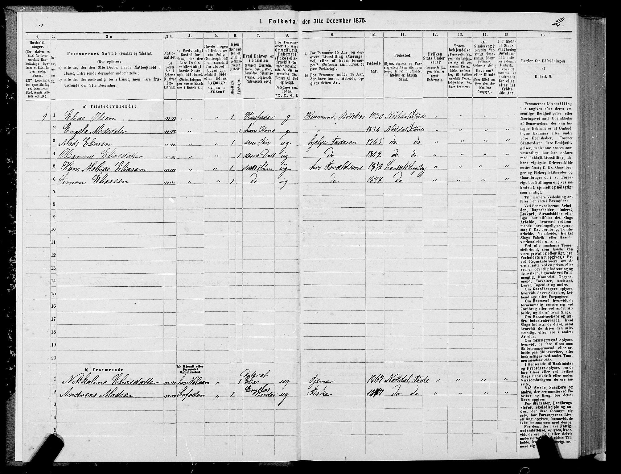 SATØ, 1875 census for 1931P Lenvik, 1875, p. 1002