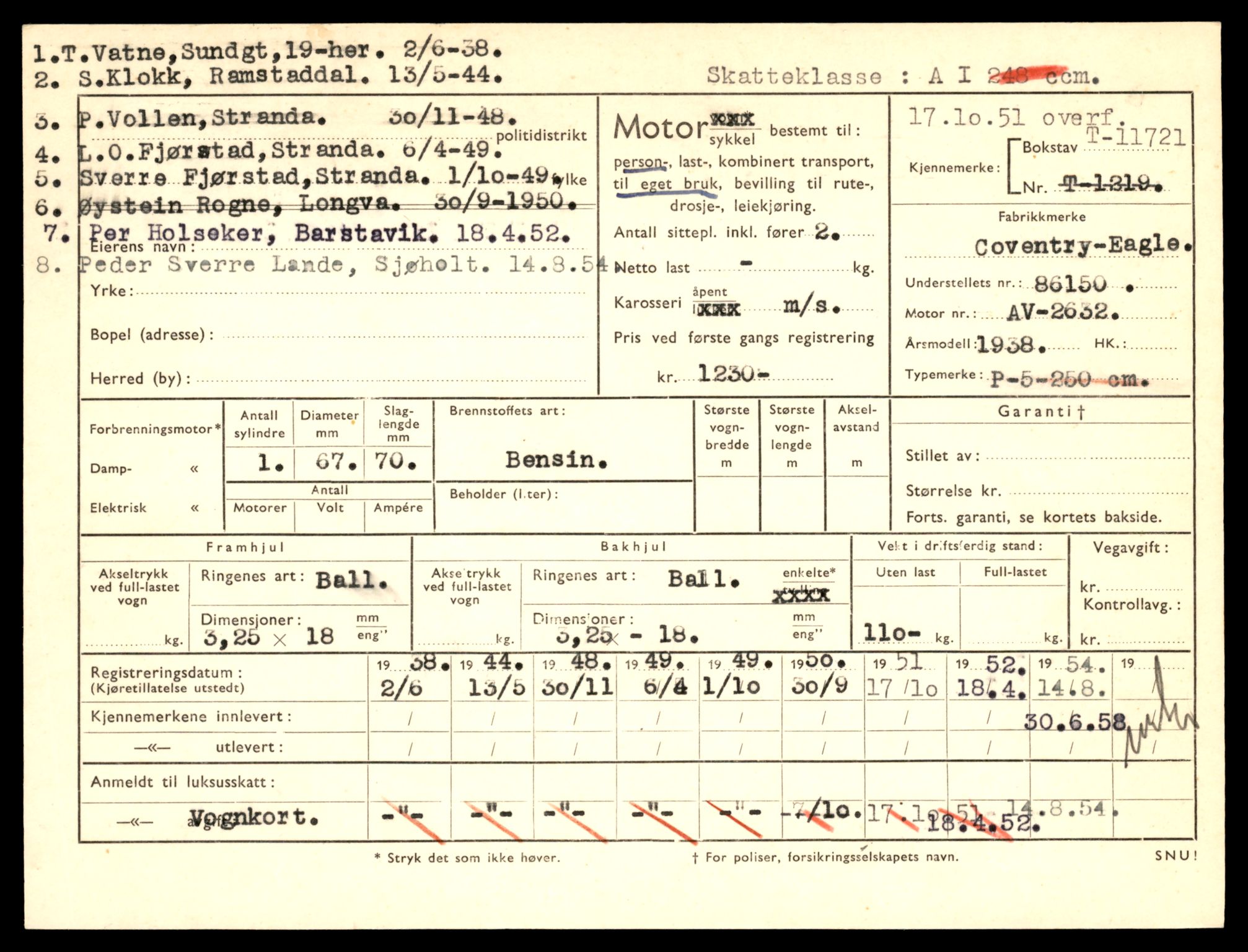 Møre og Romsdal vegkontor - Ålesund trafikkstasjon, AV/SAT-A-4099/F/Fe/L0030: Registreringskort for kjøretøy T 11620 - T 11799, 1927-1998, p. 1267