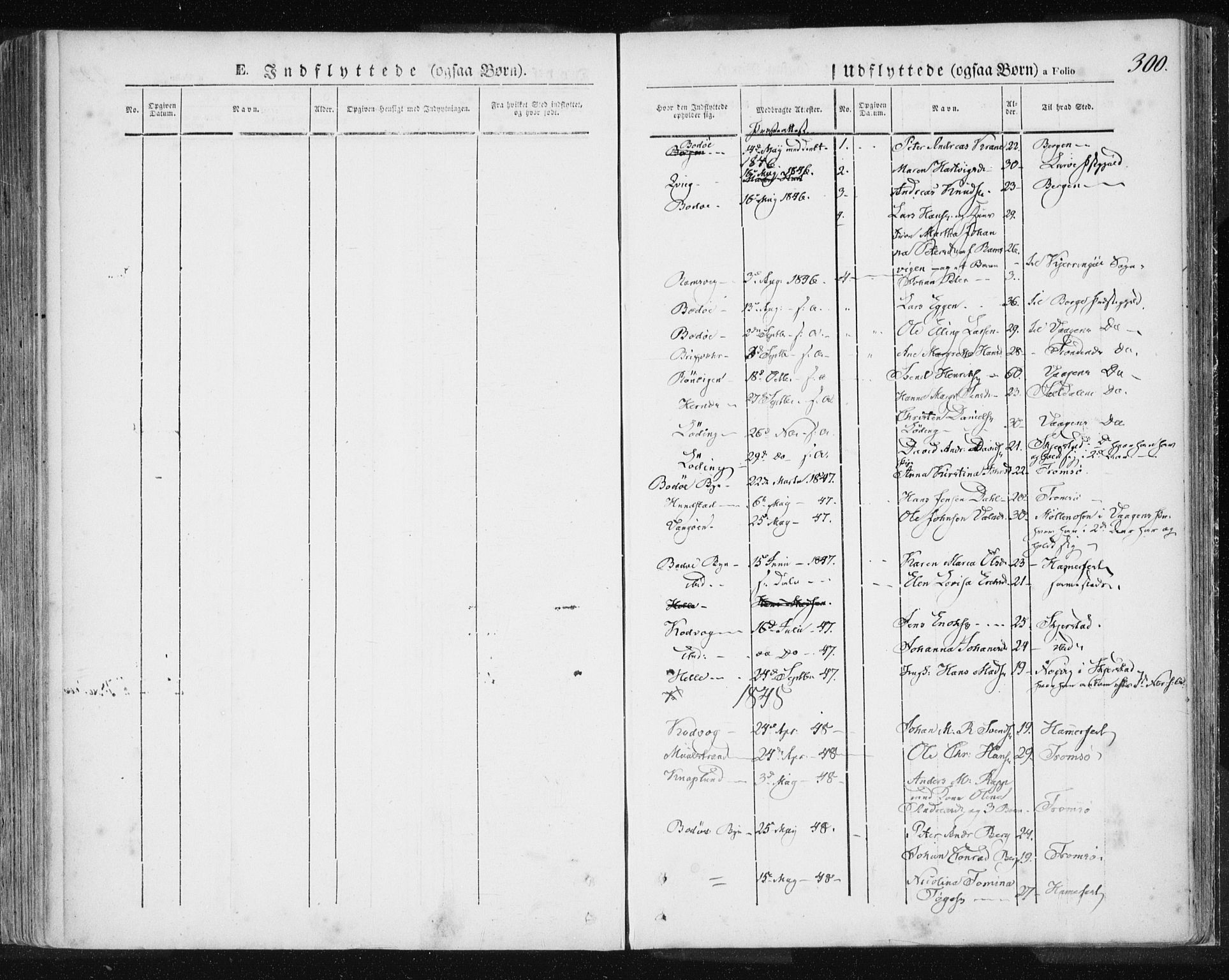 Ministerialprotokoller, klokkerbøker og fødselsregistre - Nordland, SAT/A-1459/801/L0007: Parish register (official) no. 801A07, 1845-1863, p. 300