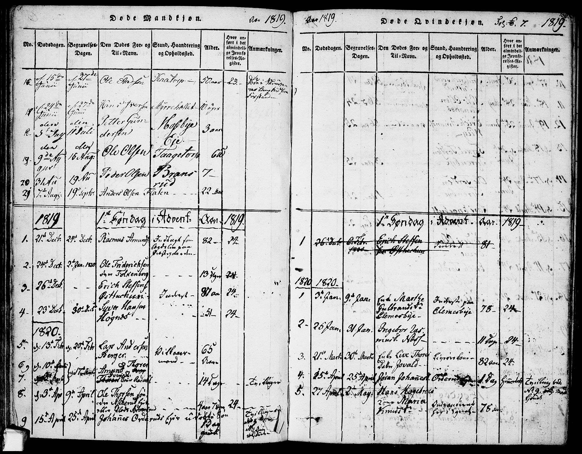 Rødenes prestekontor Kirkebøker, AV/SAO-A-2005/F/Fa/L0004: Parish register (official) no. I 4, 1814-1838, p. 103