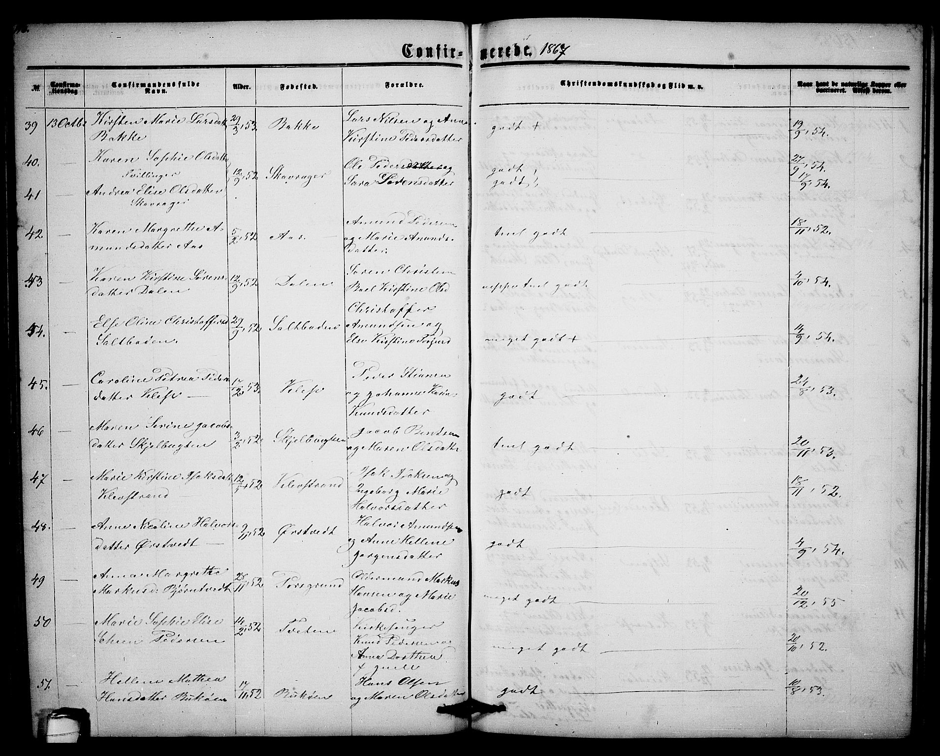 Eidanger kirkebøker, AV/SAKO-A-261/G/Ga/L0001: Parish register (copy) no. 1, 1863-1878, p. 116