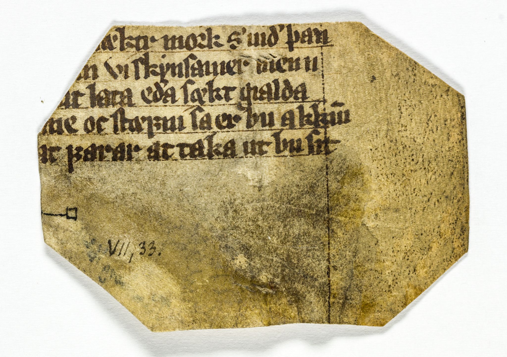 Riksarkivets diplomsamling, AV/RA-EA-5965/F26/L0003: Norrøne membranfragmenter bestand 11-30, 1100-1536, p. 83