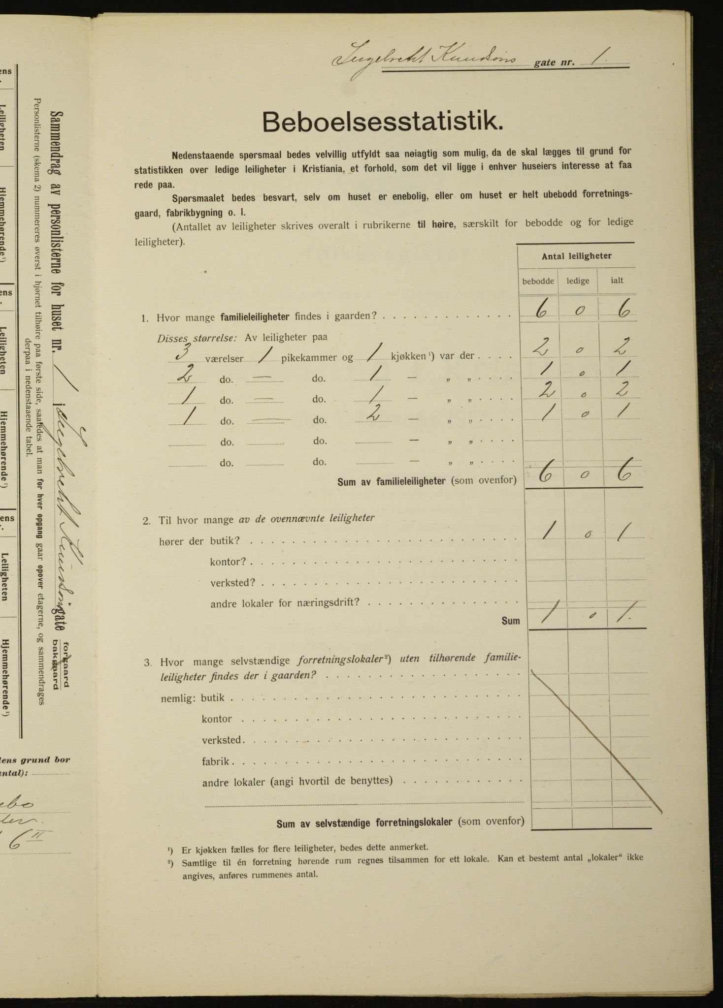 OBA, Municipal Census 1912 for Kristiania, 1912, p. 44197