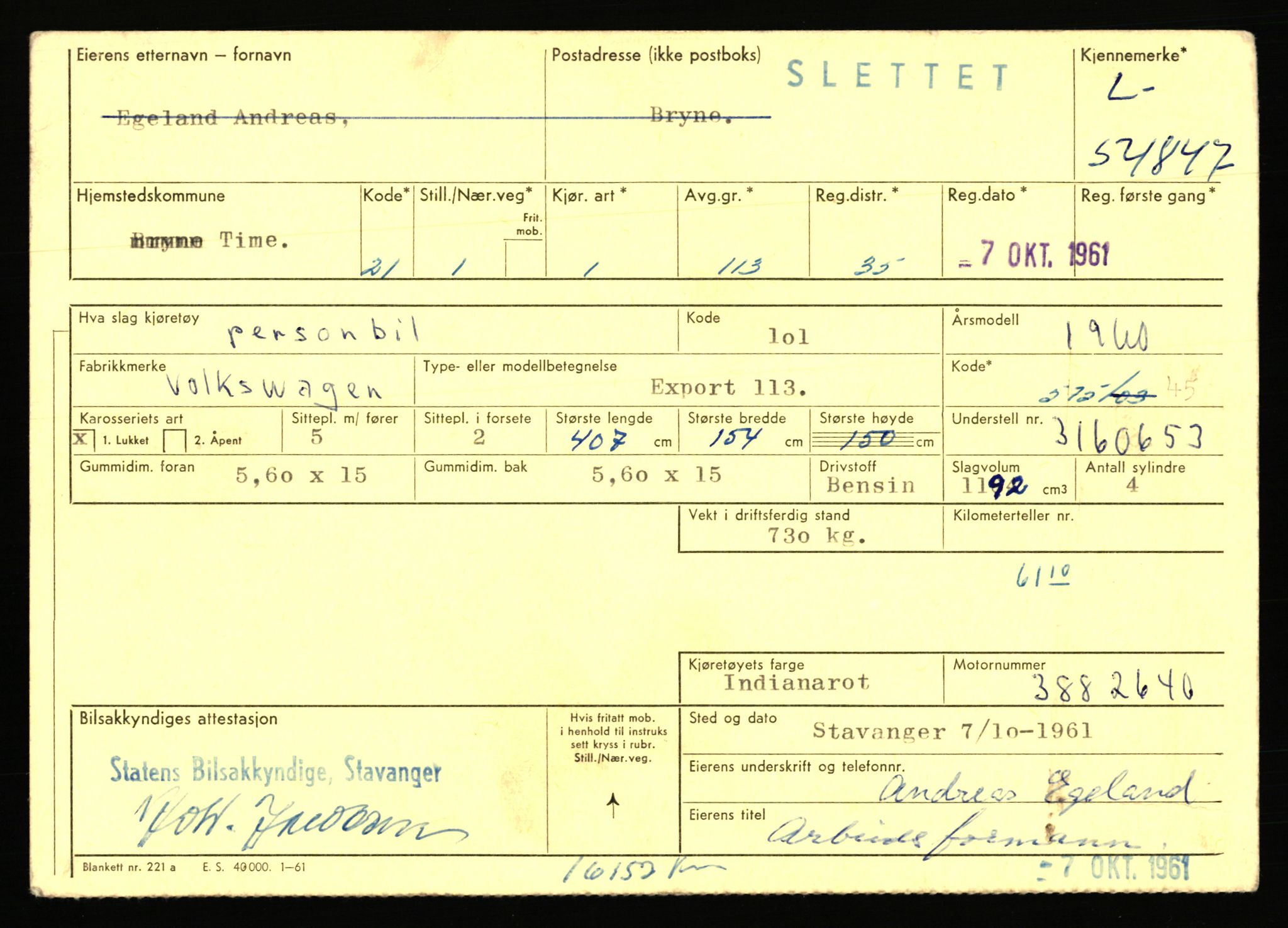 Stavanger trafikkstasjon, AV/SAST-A-101942/0/F/L0054: L-54200 - L-55699, 1930-1971, p. 1321