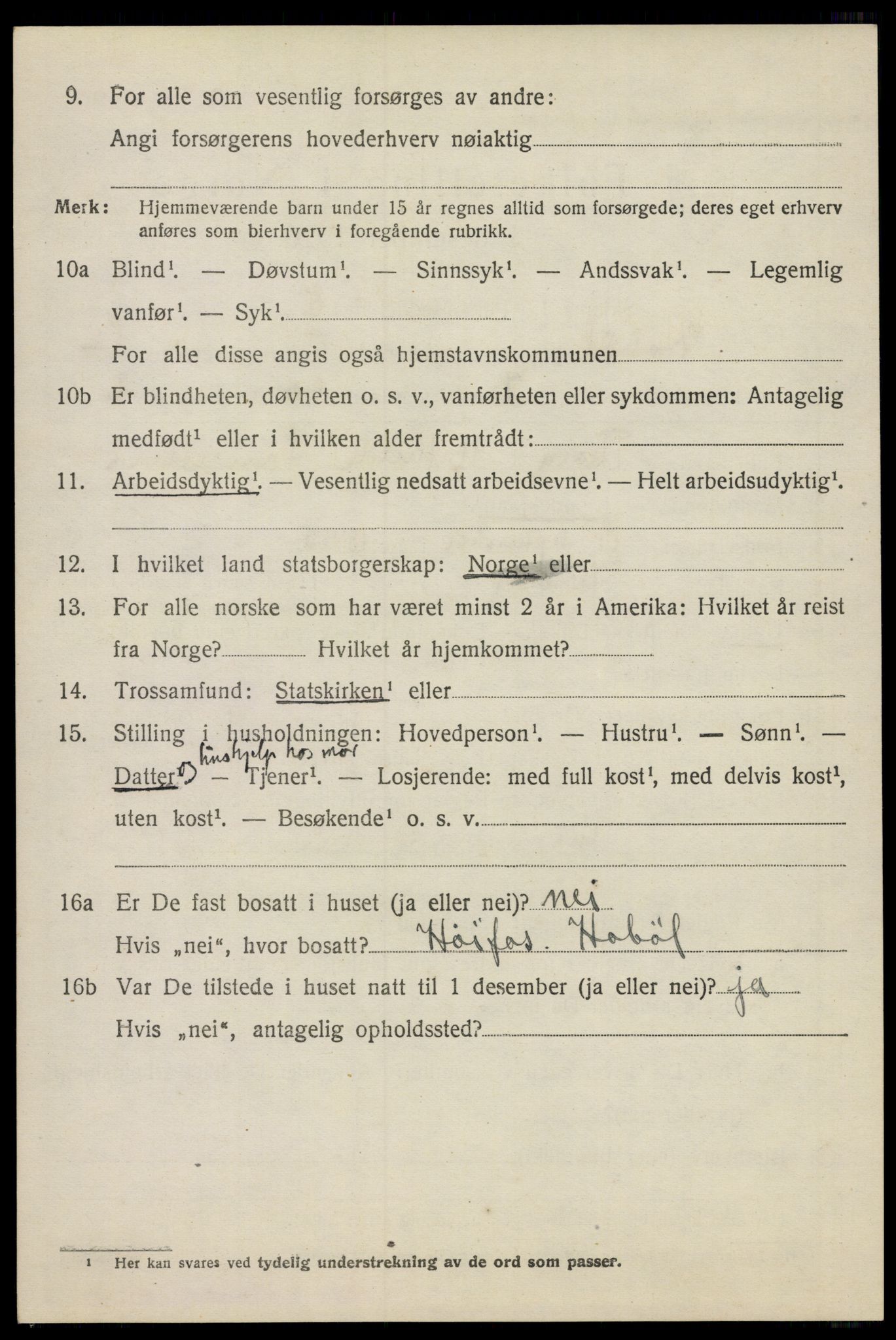 SAO, 1920 census for Hobøl, 1920, p. 2653