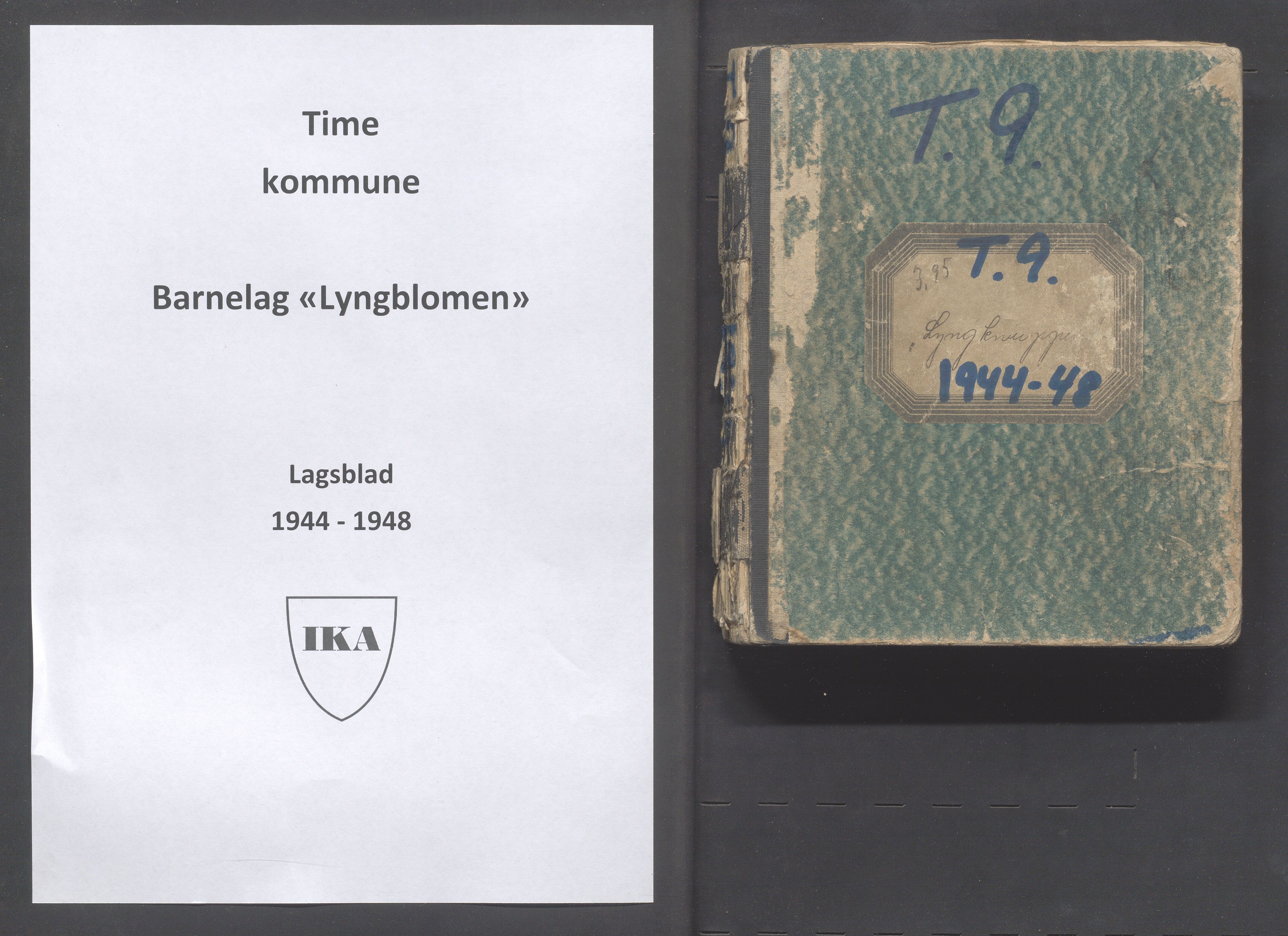 Time kommune - PA 52 Fråhaldslaget Lyngblomen - Time barnelag, IKAR/A-1182/F/L0008: Lagsblad "Lyngknuppen" , 1944-1948, p. 1