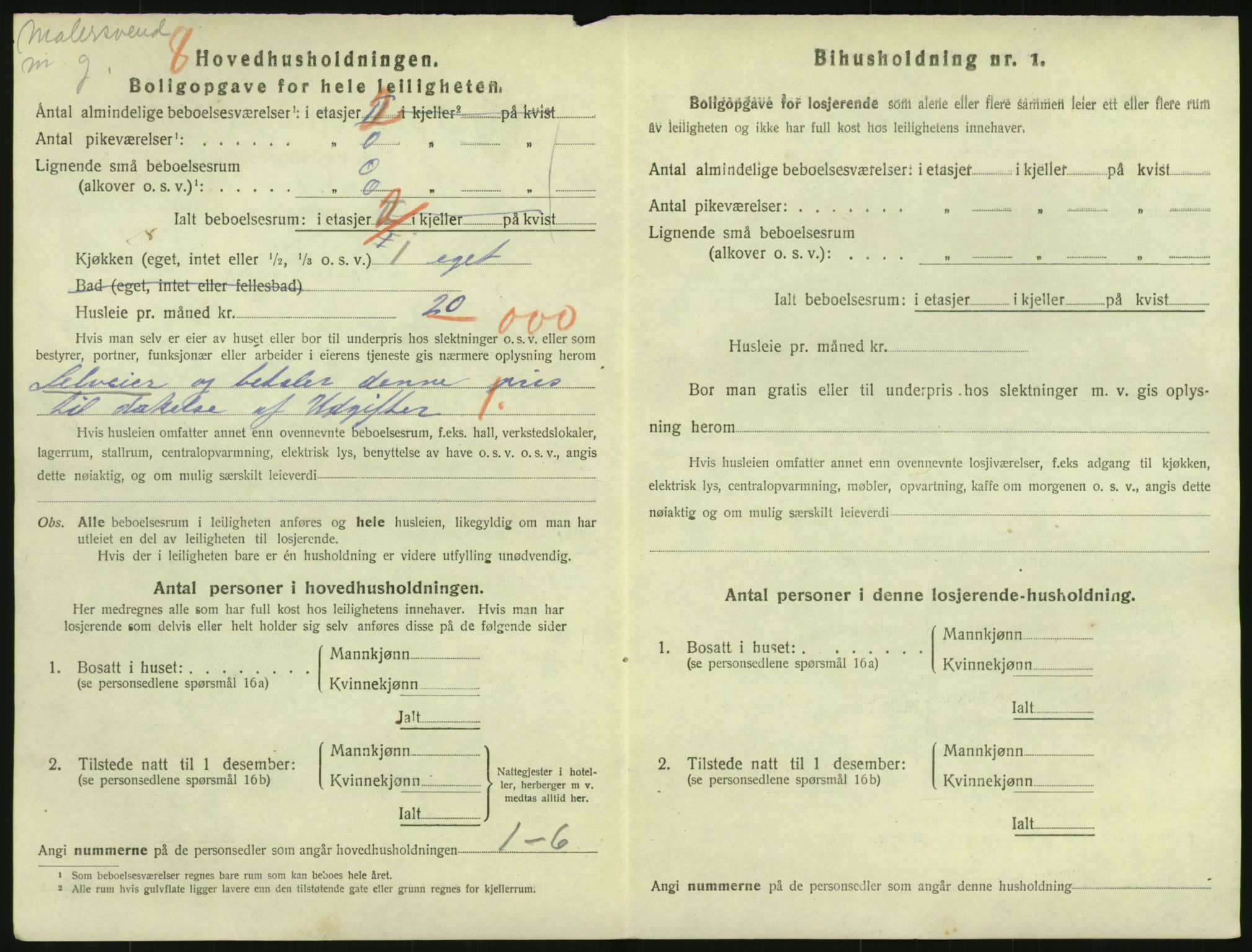 SAO, 1920 census for Kristiania, 1920, p. 58123