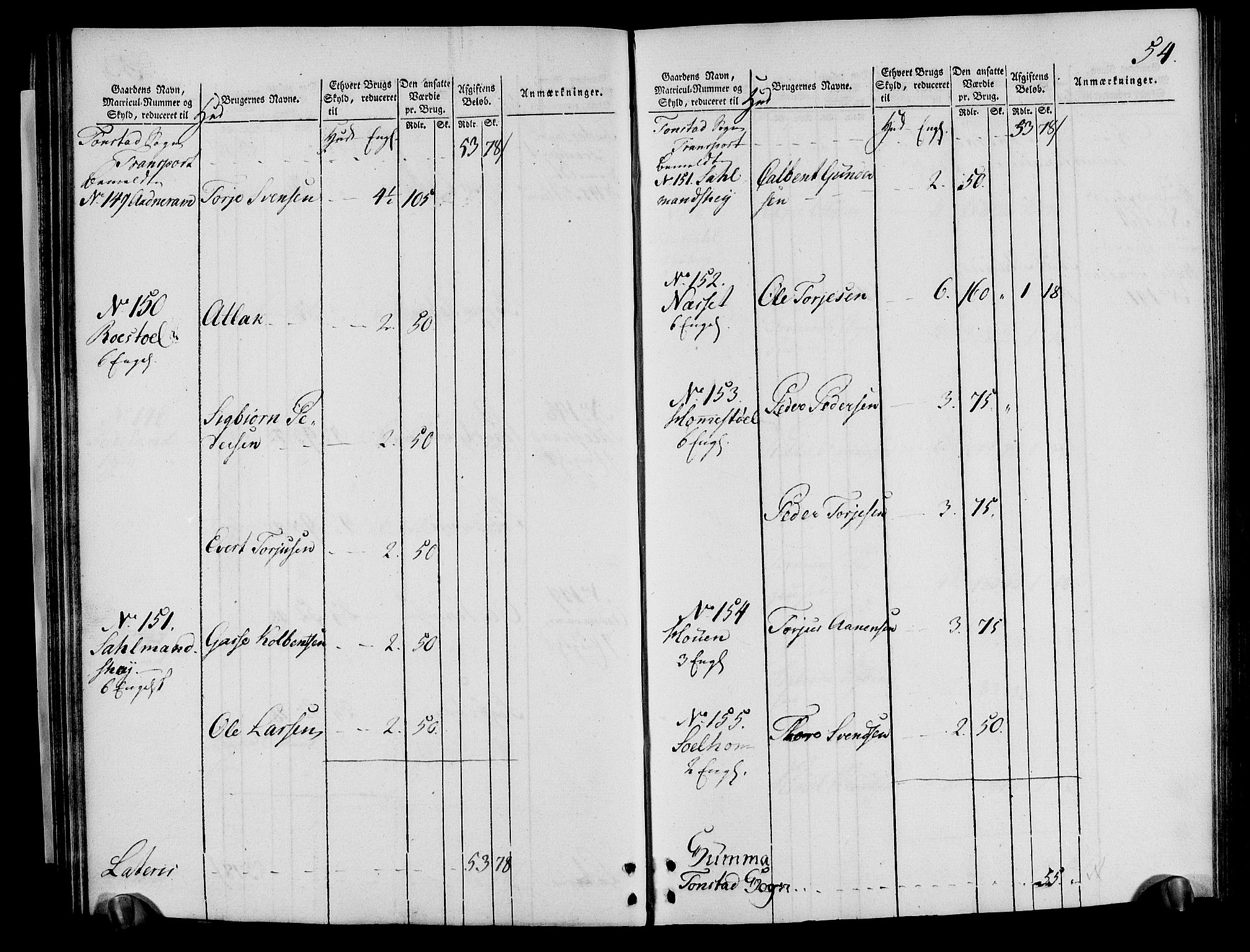 Rentekammeret inntil 1814, Realistisk ordnet avdeling, RA/EA-4070/N/Ne/Nea/L0095: Lista fogderi. Oppebørselsregister, 1803-1804, p. 56