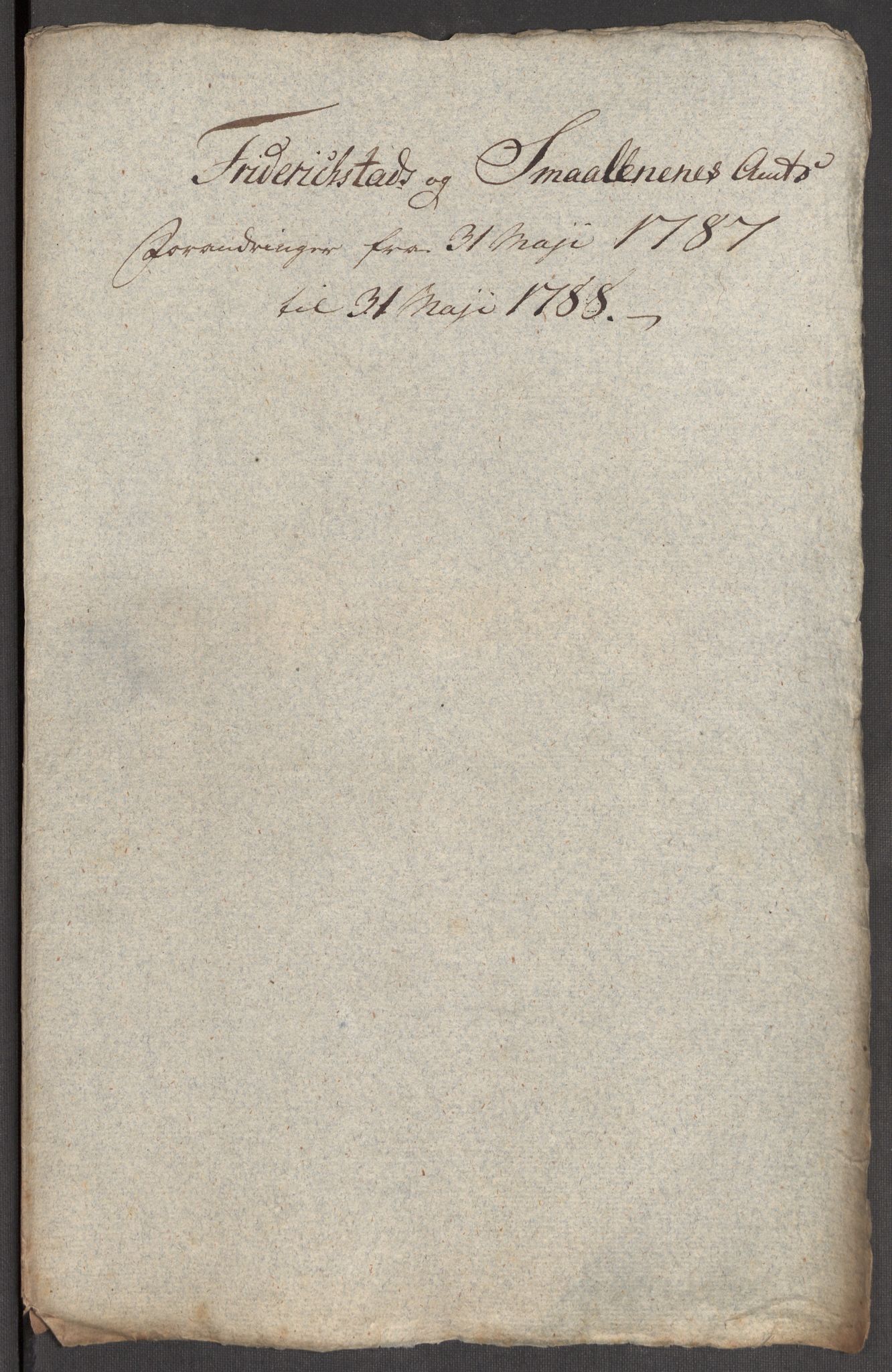 Kommersekollegiet, Brannforsikringskontoret 1767-1814, RA/EA-5458/F/Fb/L0065/0003: Fredrikstad og Smålenes amt / Forandringer, 1787-1814