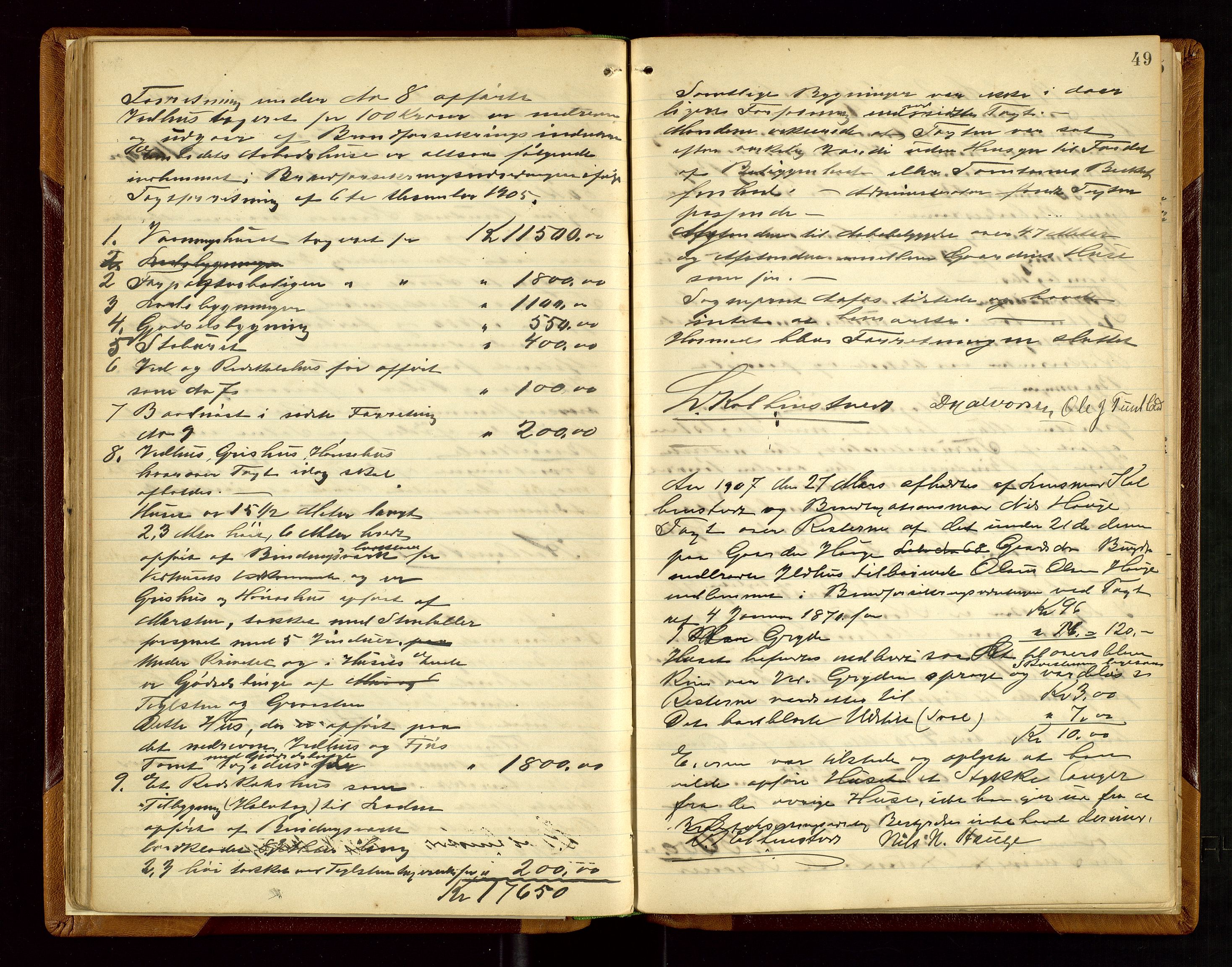 Hjelmeland lensmannskontor, AV/SAST-A-100439/Goa/L0002: Branntakstprotokoll, 1892-1943, p. 48b-49a