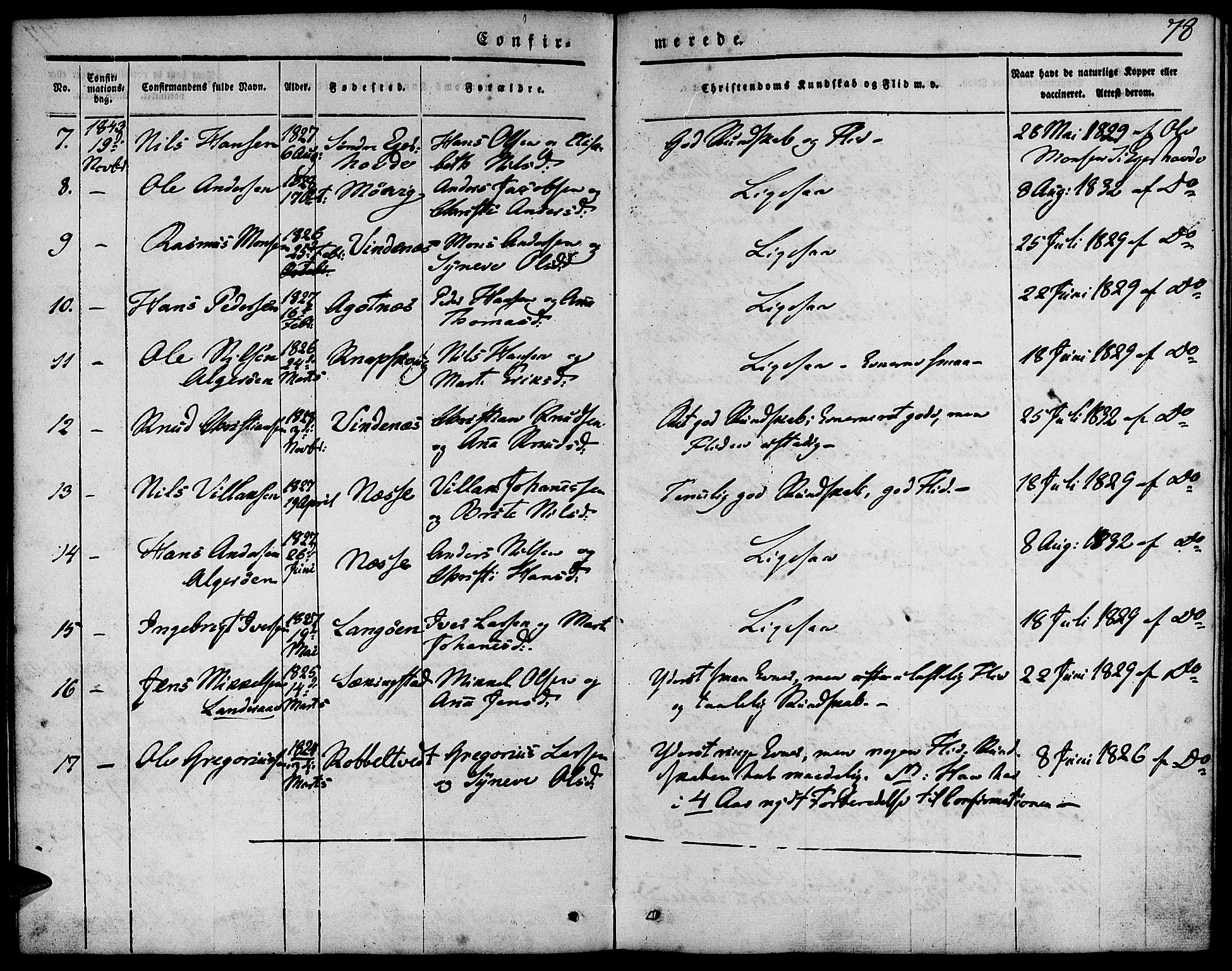 Fjell sokneprestembete, SAB/A-75301/H/Haa: Parish register (official) no. A 1, 1835-1850, p. 78