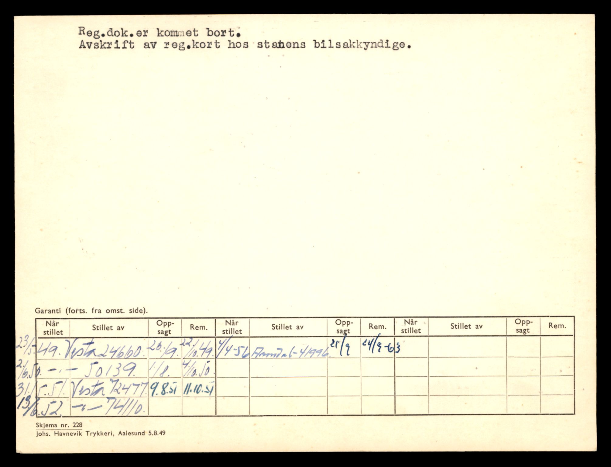 Møre og Romsdal vegkontor - Ålesund trafikkstasjon, AV/SAT-A-4099/F/Fe/L0023: Registreringskort for kjøretøy T 10695 - T 10809, 1927-1998, p. 2085