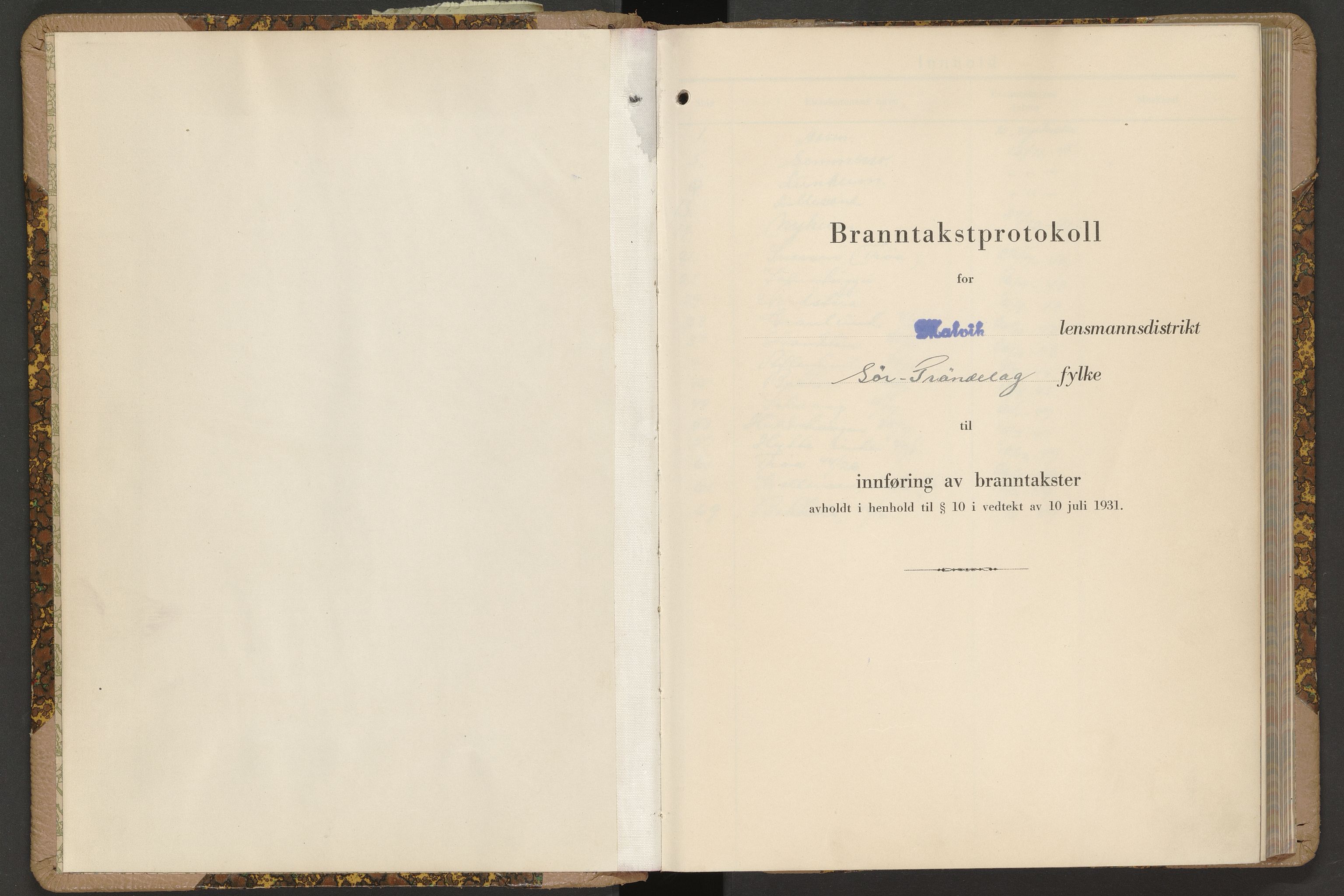 Norges Brannkasse Malvik, SAT/A-1289/Fb/L0002: Branntakstprotokoll, 1941-1955