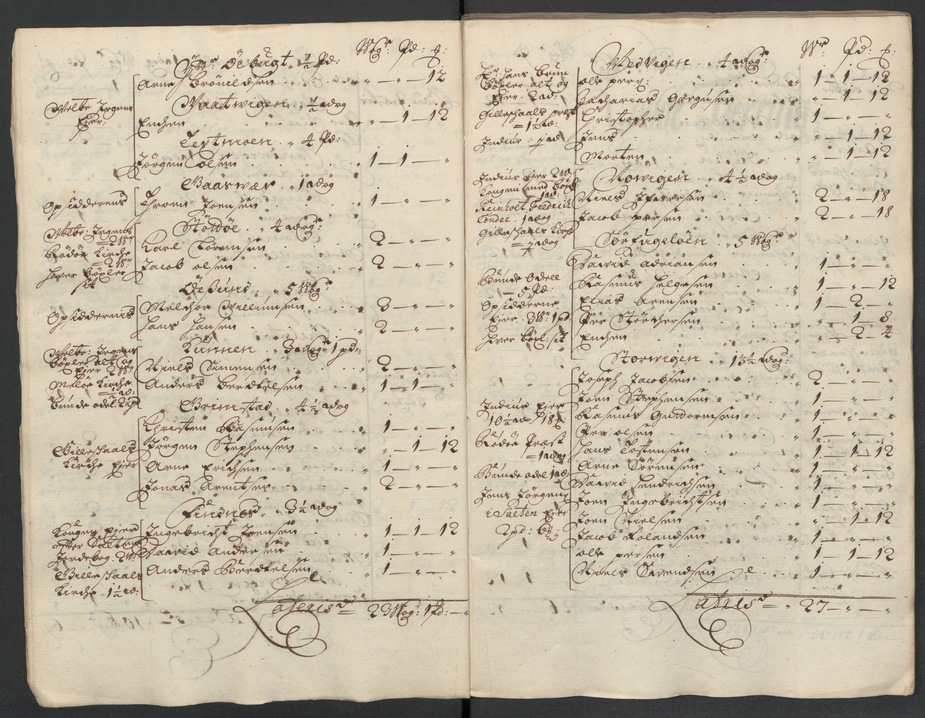 Rentekammeret inntil 1814, Reviderte regnskaper, Fogderegnskap, AV/RA-EA-4092/R65/L4508: Fogderegnskap Helgeland, 1702-1705, p. 130