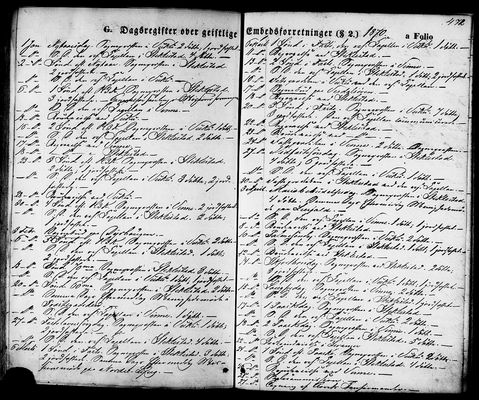 Ministerialprotokoller, klokkerbøker og fødselsregistre - Nord-Trøndelag, SAT/A-1458/723/L0242: Parish register (official) no. 723A11, 1870-1880, p. 472