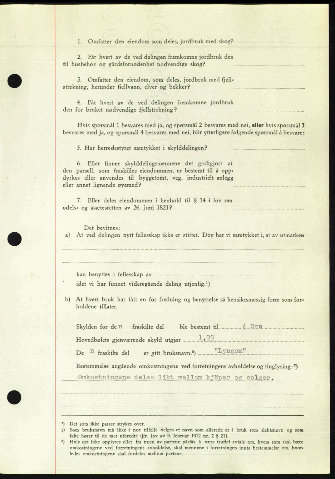 Romsdal sorenskriveri, AV/SAT-A-4149/1/2/2C: Mortgage book no. A23, 1947-1947, Diary no: : 1353/1947