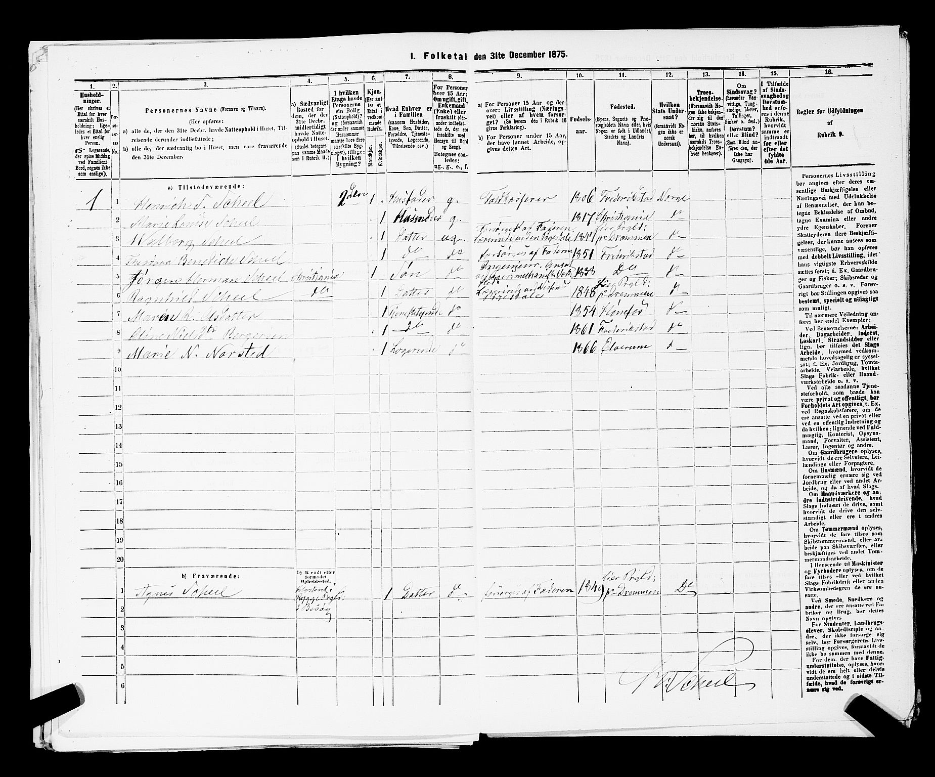 RA, 1875 census for 0103B Fredrikstad/Fredrikstad, 1875, p. 102