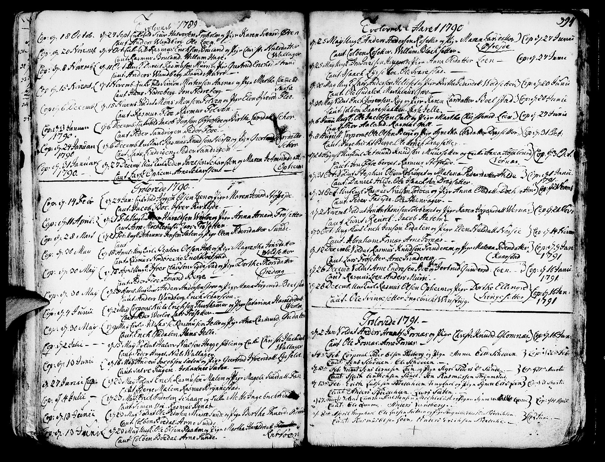 Innvik sokneprestembete, SAB/A-80501: Parish register (official) no. A 1, 1750-1816, p. 394