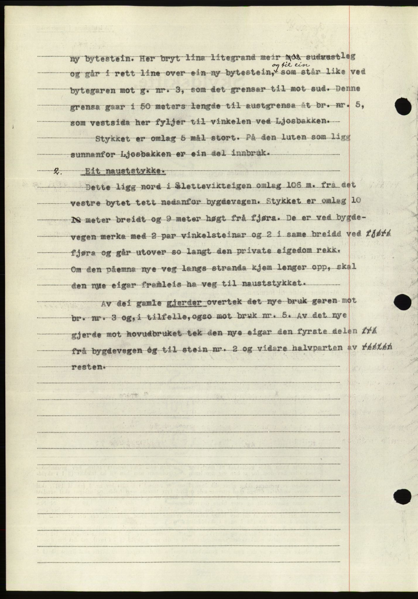 Søre Sunnmøre sorenskriveri, AV/SAT-A-4122/1/2/2C/L0076: Mortgage book no. 2A, 1943-1944, Diary no: : 869/1944