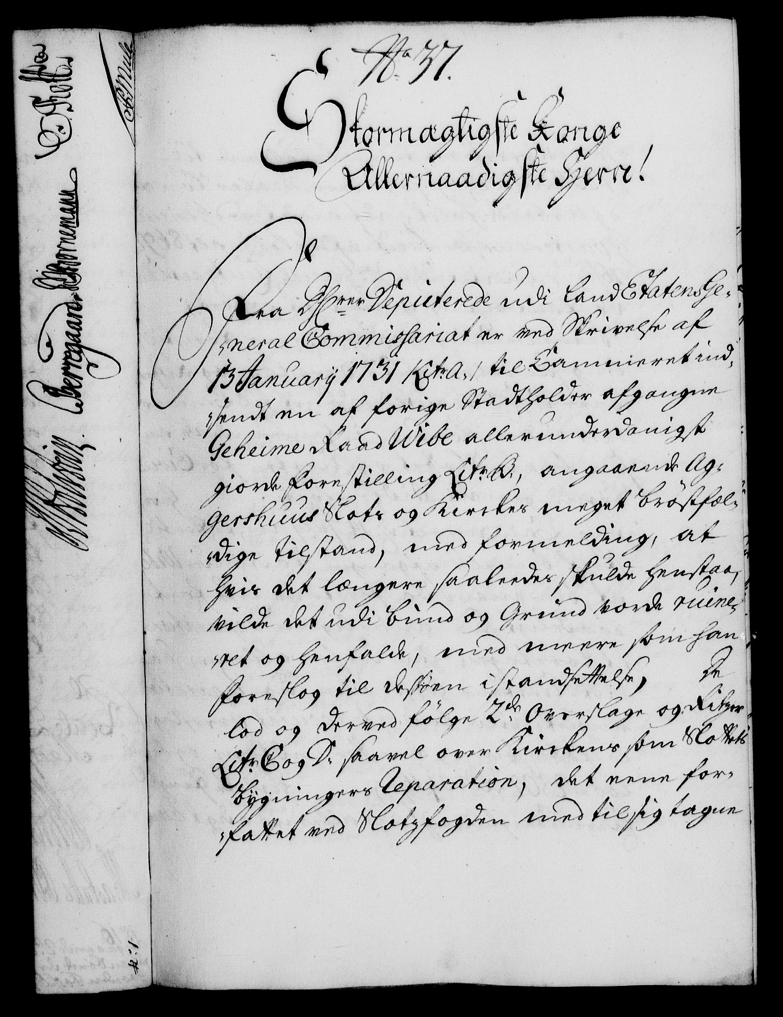 Rentekammeret, Kammerkanselliet, AV/RA-EA-3111/G/Gf/Gfa/L0017: Norsk relasjons- og resolusjonsprotokoll (merket RK 52.17), 1734, p. 195