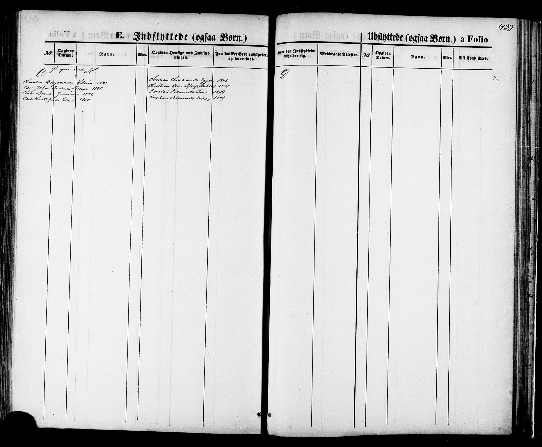 Ministerialprotokoller, klokkerbøker og fødselsregistre - Nordland, AV/SAT-A-1459/880/L1132: Parish register (official) no. 880A06, 1869-1887, p. 433