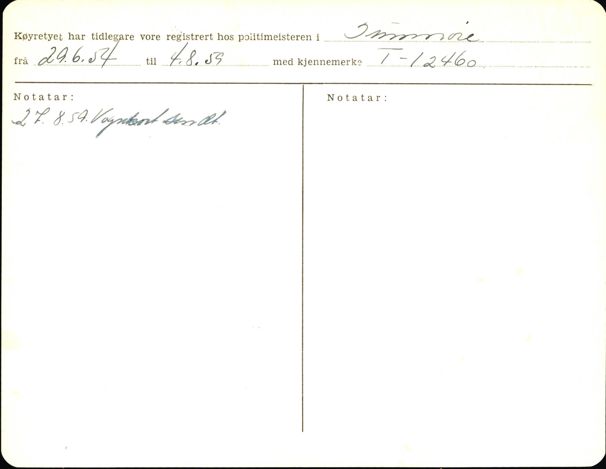 Statens vegvesen, Sogn og Fjordane vegkontor, AV/SAB-A-5301/4/F/L0006: Registerkort utmeldte Fjordane S8300-9500, 1930-1961, p. 170
