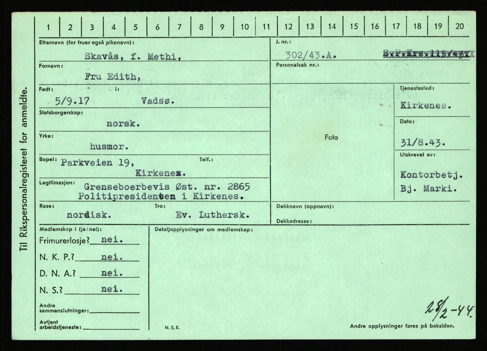 Statspolitiet - Hovedkontoret / Osloavdelingen, AV/RA-S-1329/C/Ca/L0014: Seterlien - Svartås, 1943-1945, p. 894