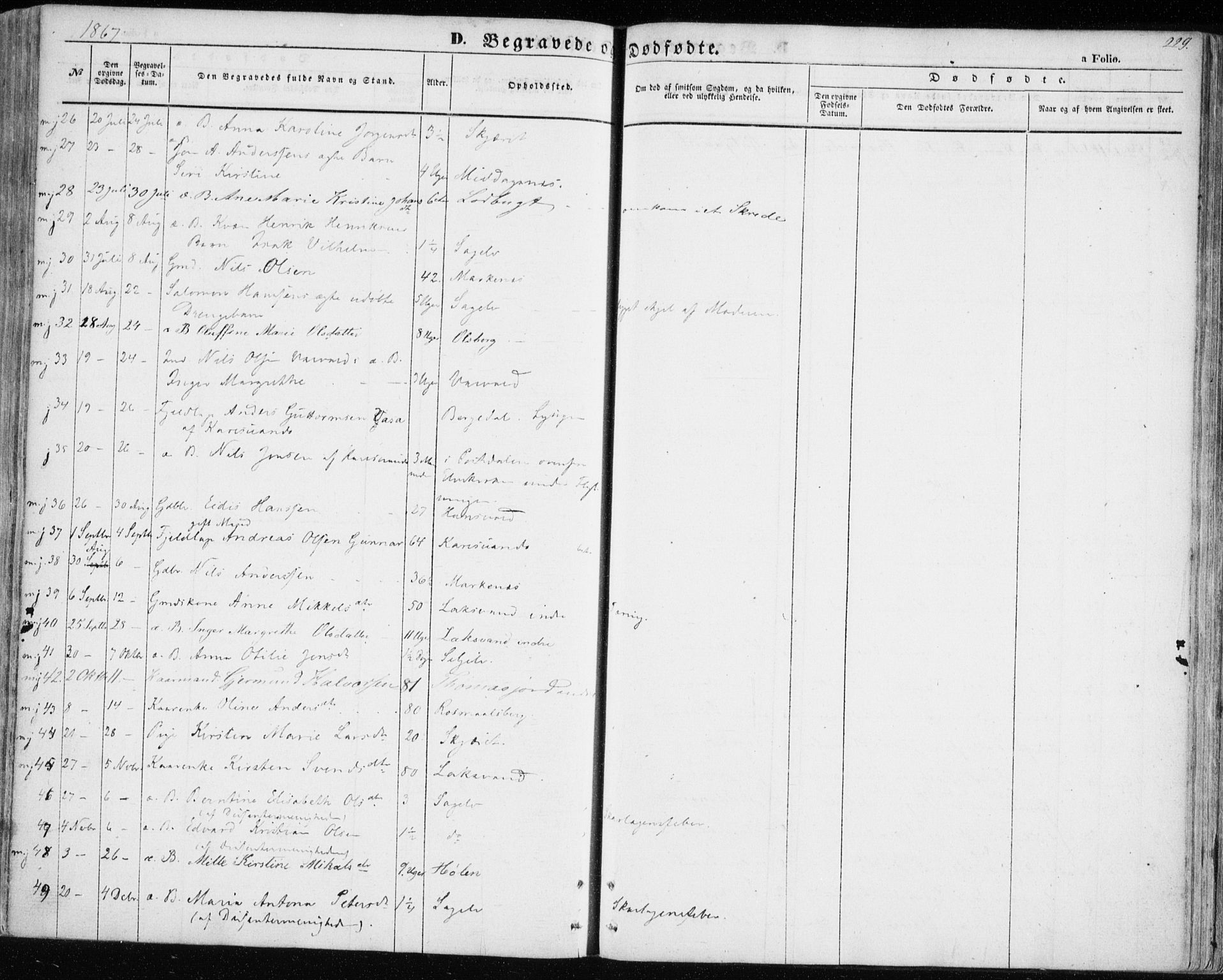 Balsfjord sokneprestembete, SATØ/S-1303/G/Ga/L0003kirke: Parish register (official) no. 3, 1856-1870, p. 229