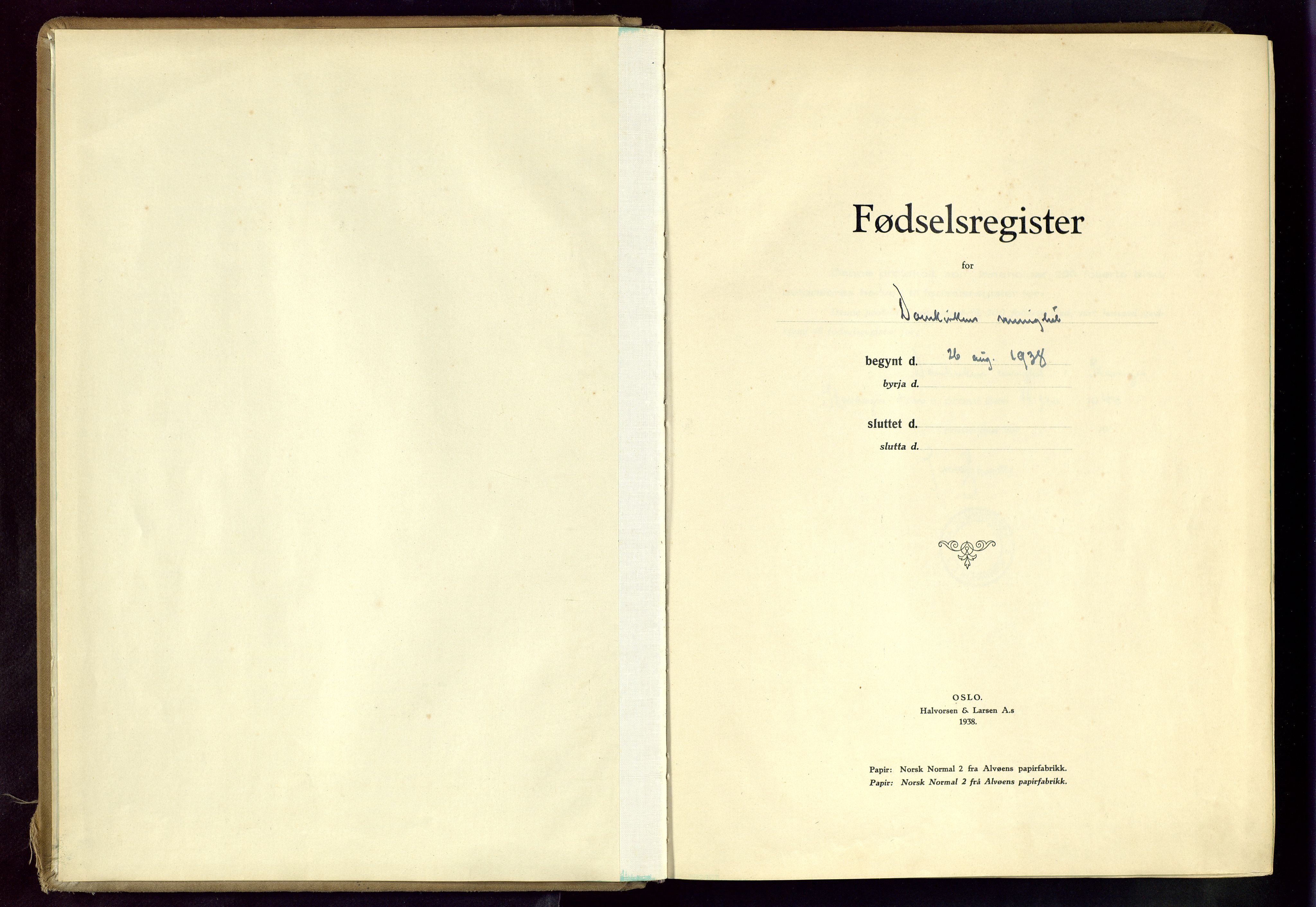 Domkirken sokneprestkontor, SAST/A-101812/002/A/L0003: Birth register no. 3, 1938-1942