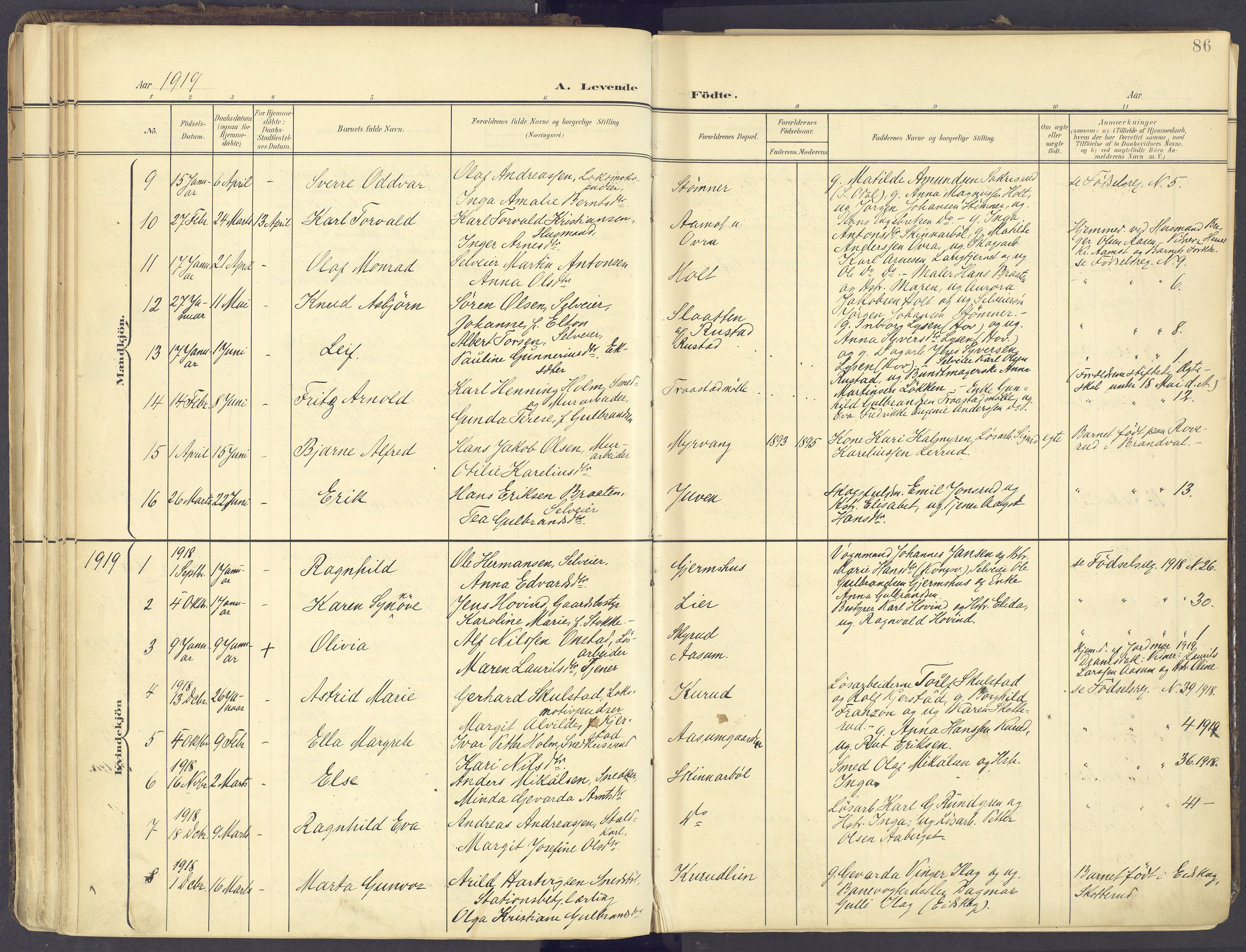 Vinger prestekontor, SAH/PREST-024/H/Ha/Haa/L0017: Parish register (official) no. 17, 1901-1927, p. 86