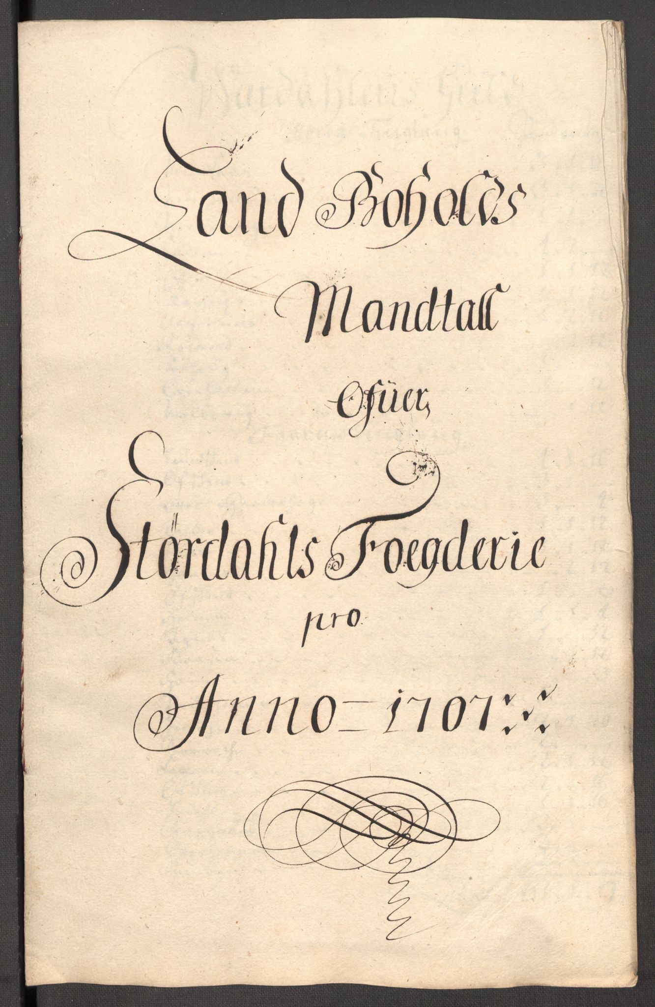 Rentekammeret inntil 1814, Reviderte regnskaper, Fogderegnskap, AV/RA-EA-4092/R62/L4197: Fogderegnskap Stjørdal og Verdal, 1707, p. 143