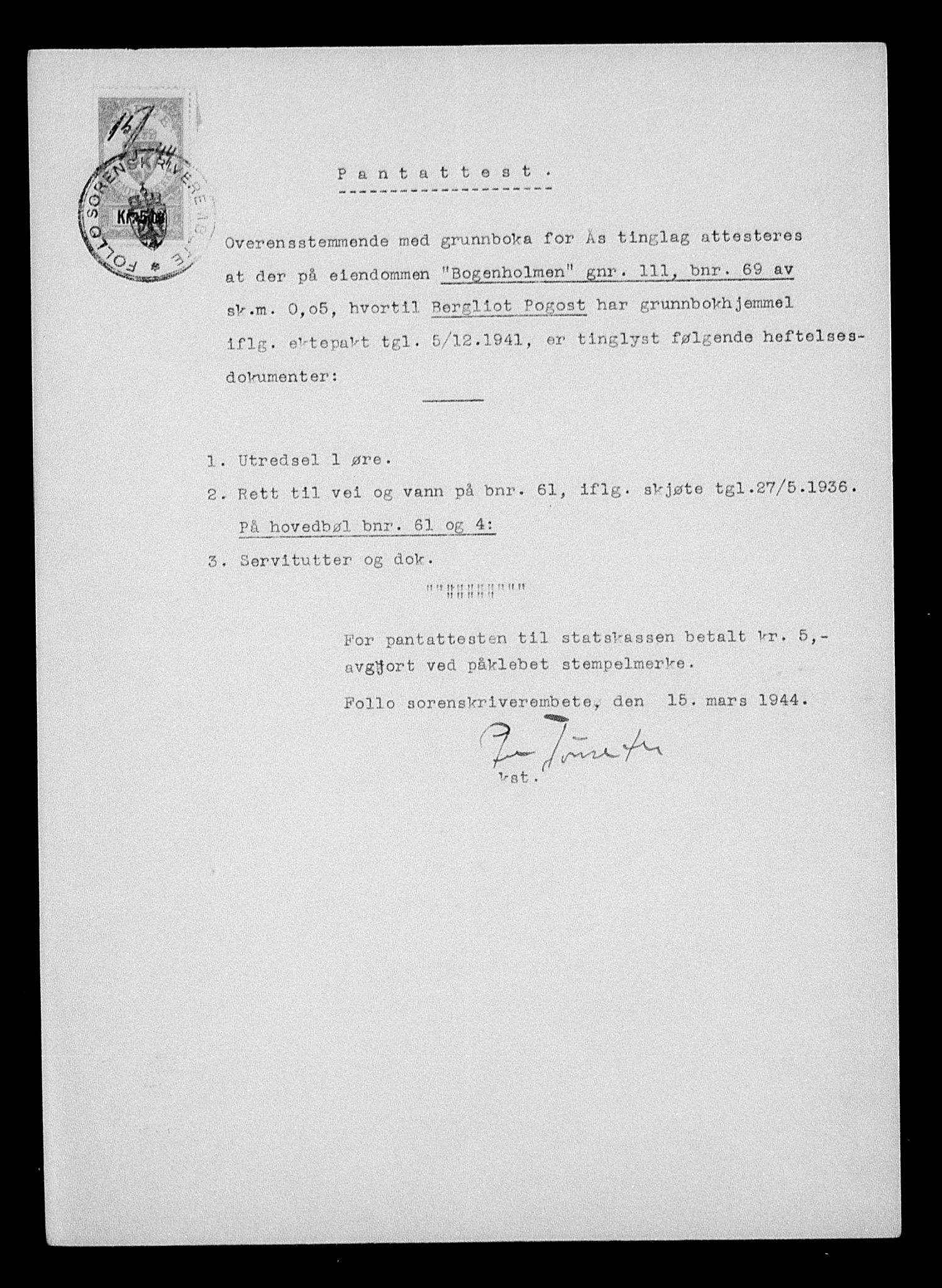 Justisdepartementet, Tilbakeføringskontoret for inndratte formuer, AV/RA-S-1564/H/Hc/Hcc/L0970: --, 1945-1947, p. 185