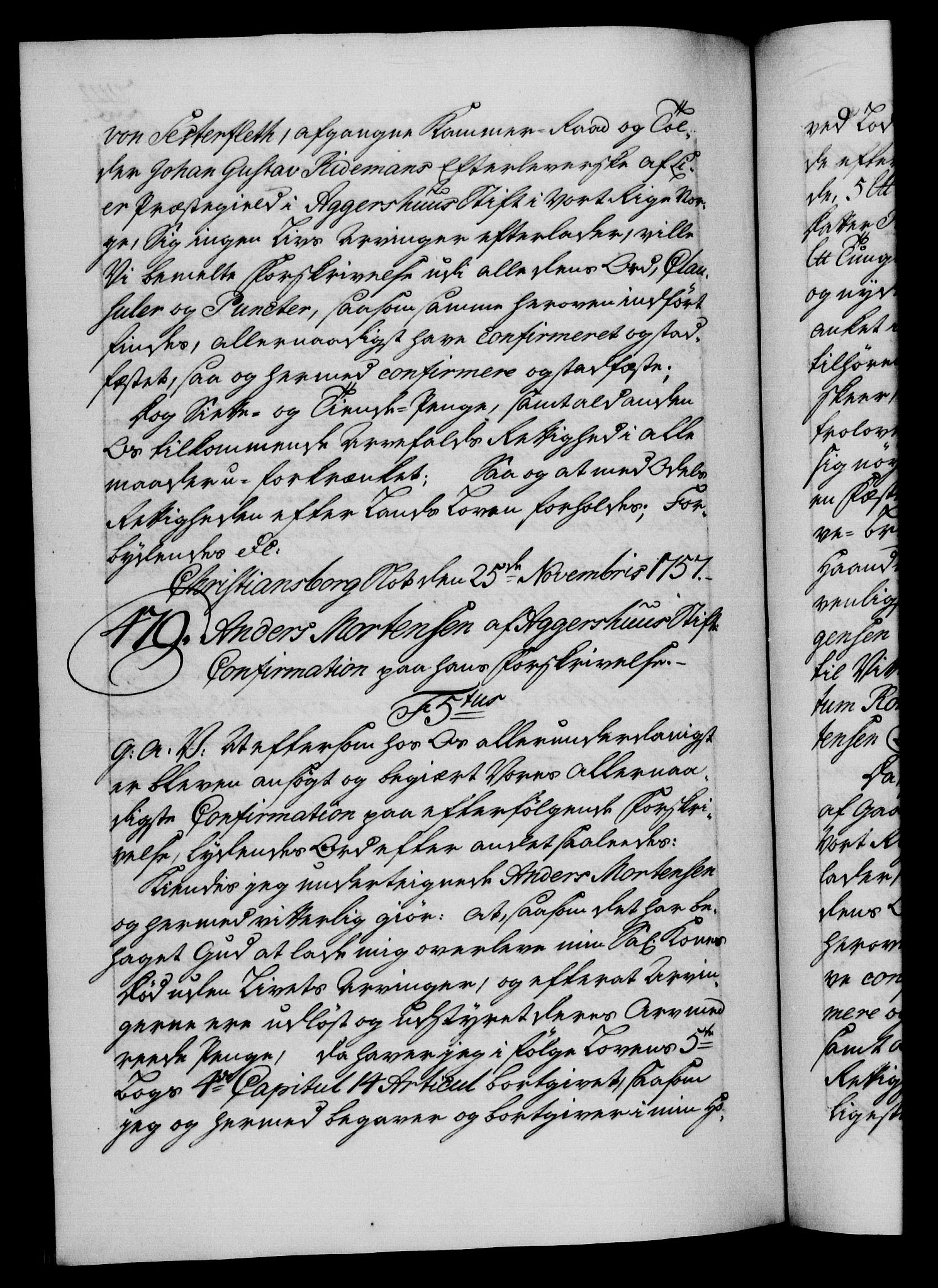 Danske Kanselli 1572-1799, AV/RA-EA-3023/F/Fc/Fca/Fcaa/L0040: Norske registre, 1757-1759, p. 244b