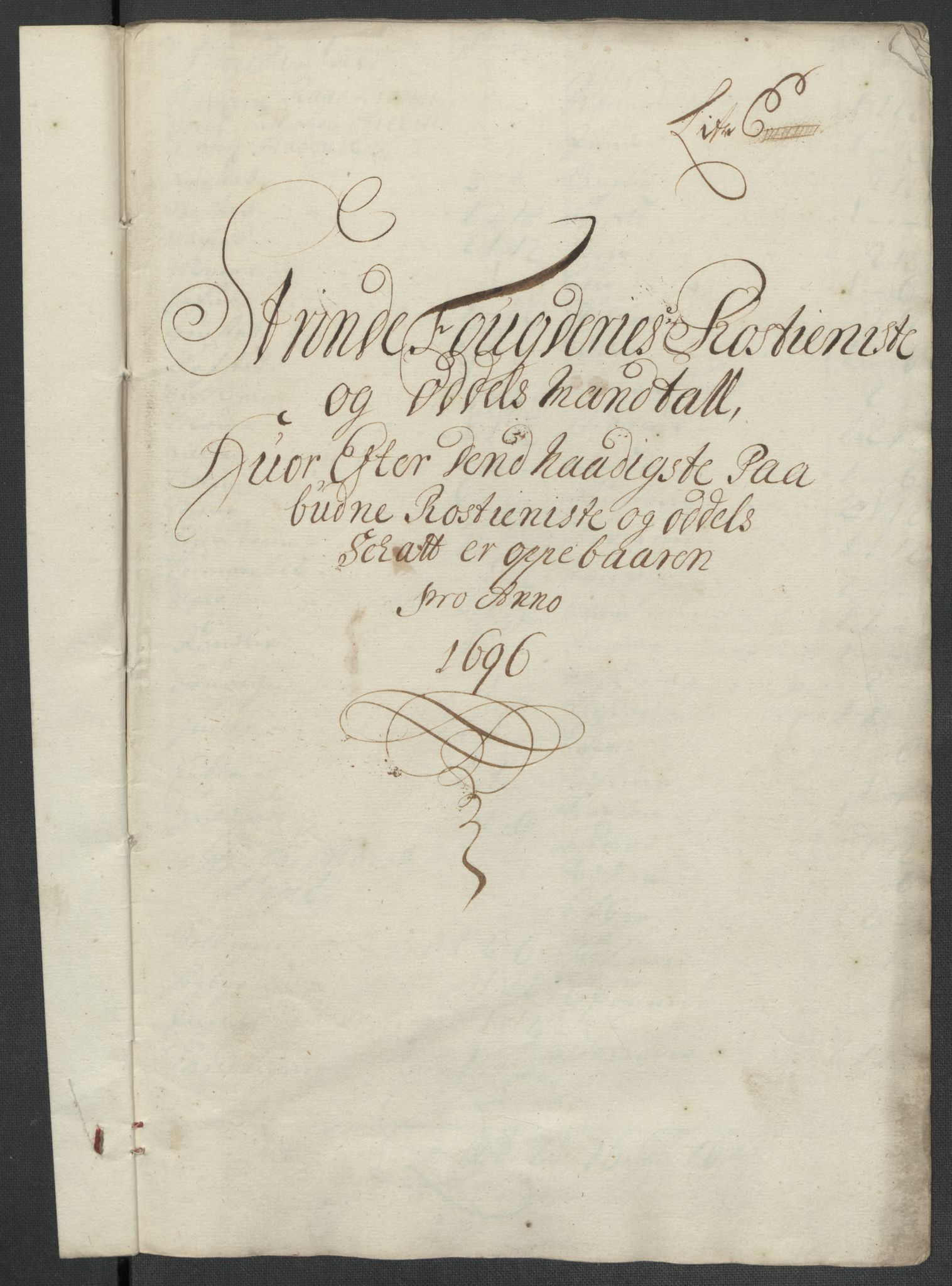 Rentekammeret inntil 1814, Reviderte regnskaper, Fogderegnskap, AV/RA-EA-4092/R61/L4106: Fogderegnskap Strinda og Selbu, 1696-1697, p. 43