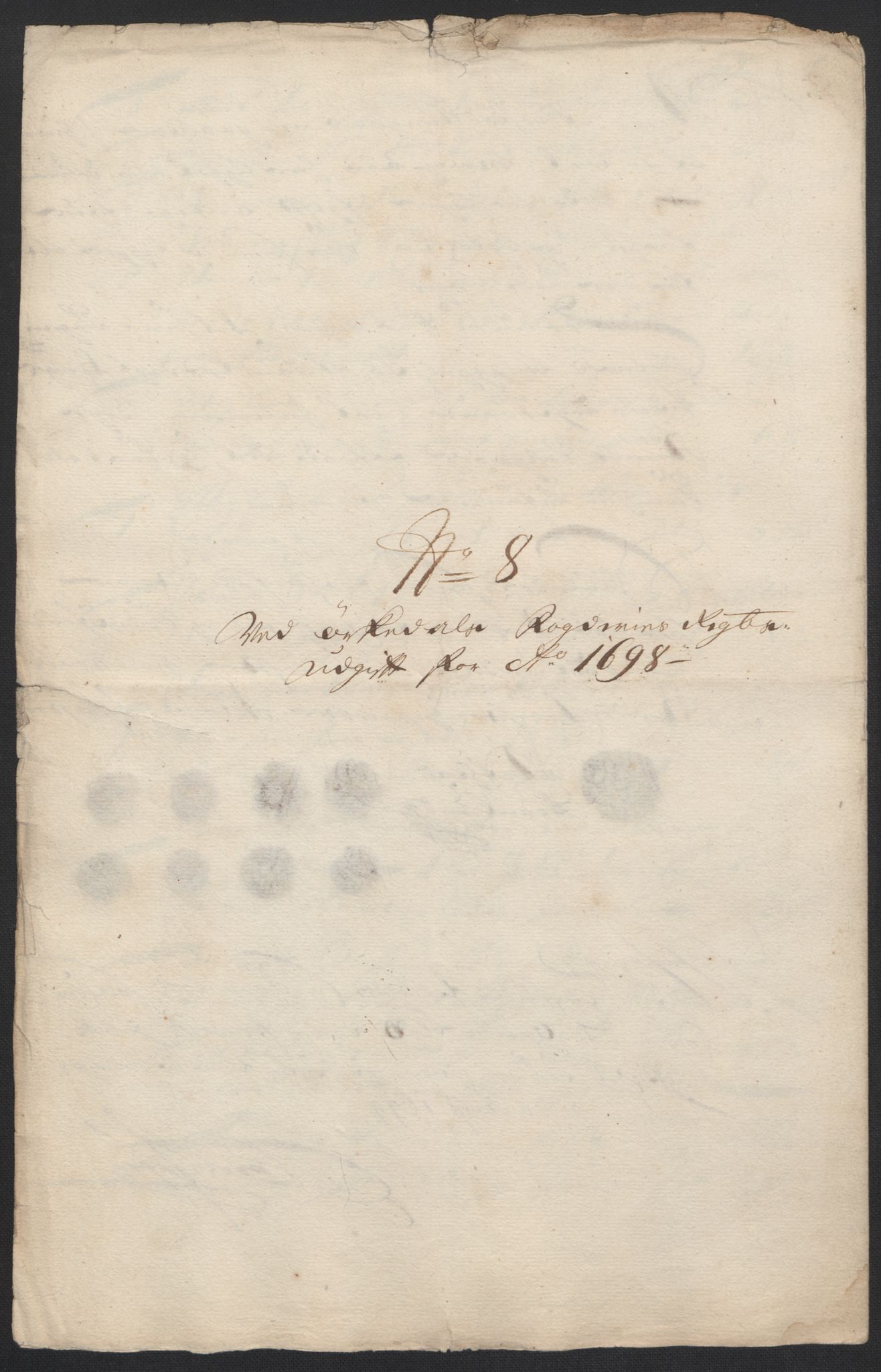 Rentekammeret inntil 1814, Reviderte regnskaper, Fogderegnskap, AV/RA-EA-4092/R60/L3948: Fogderegnskap Orkdal og Gauldal, 1698, p. 243