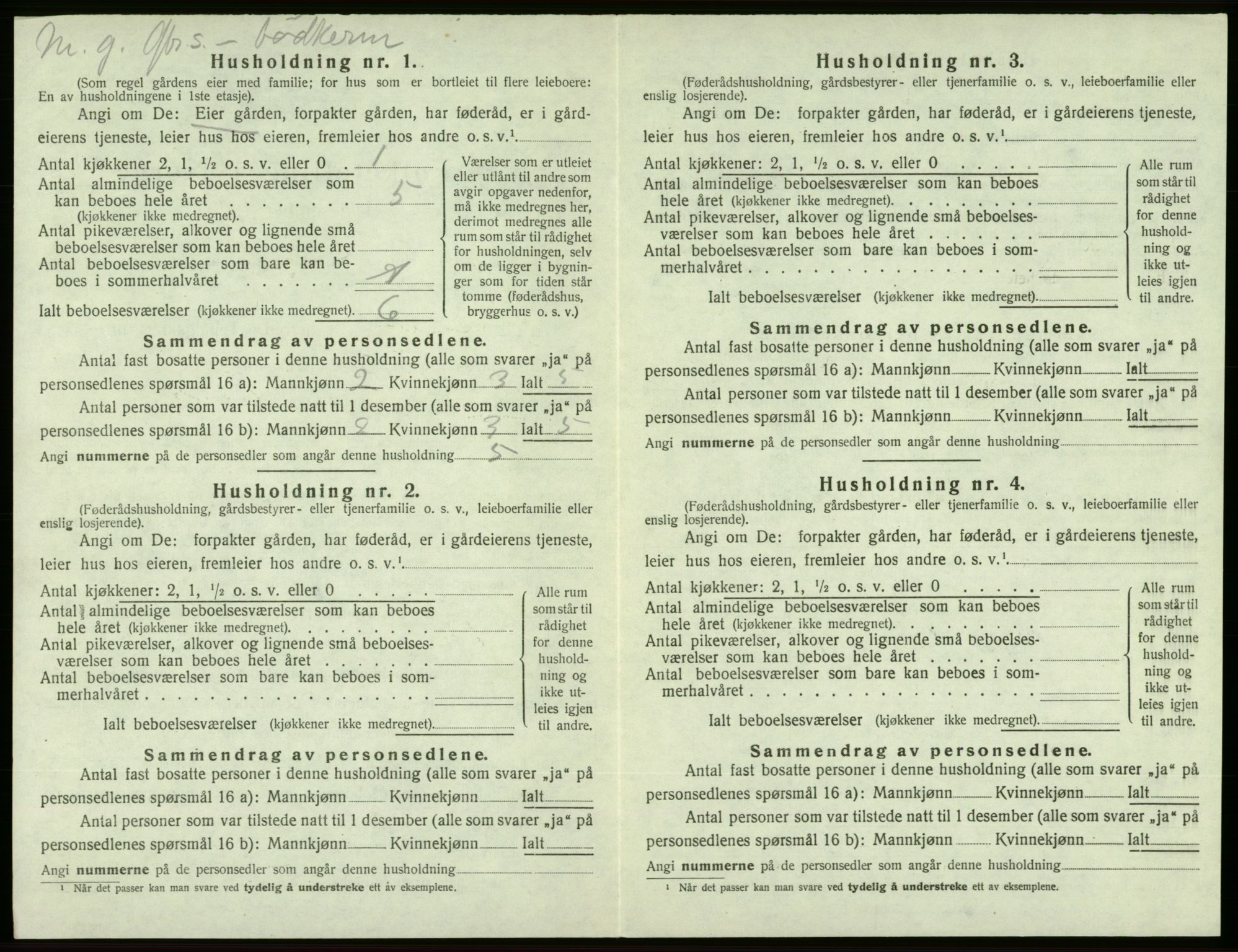 SAB, 1920 census for Sveio, 1920, p. 150