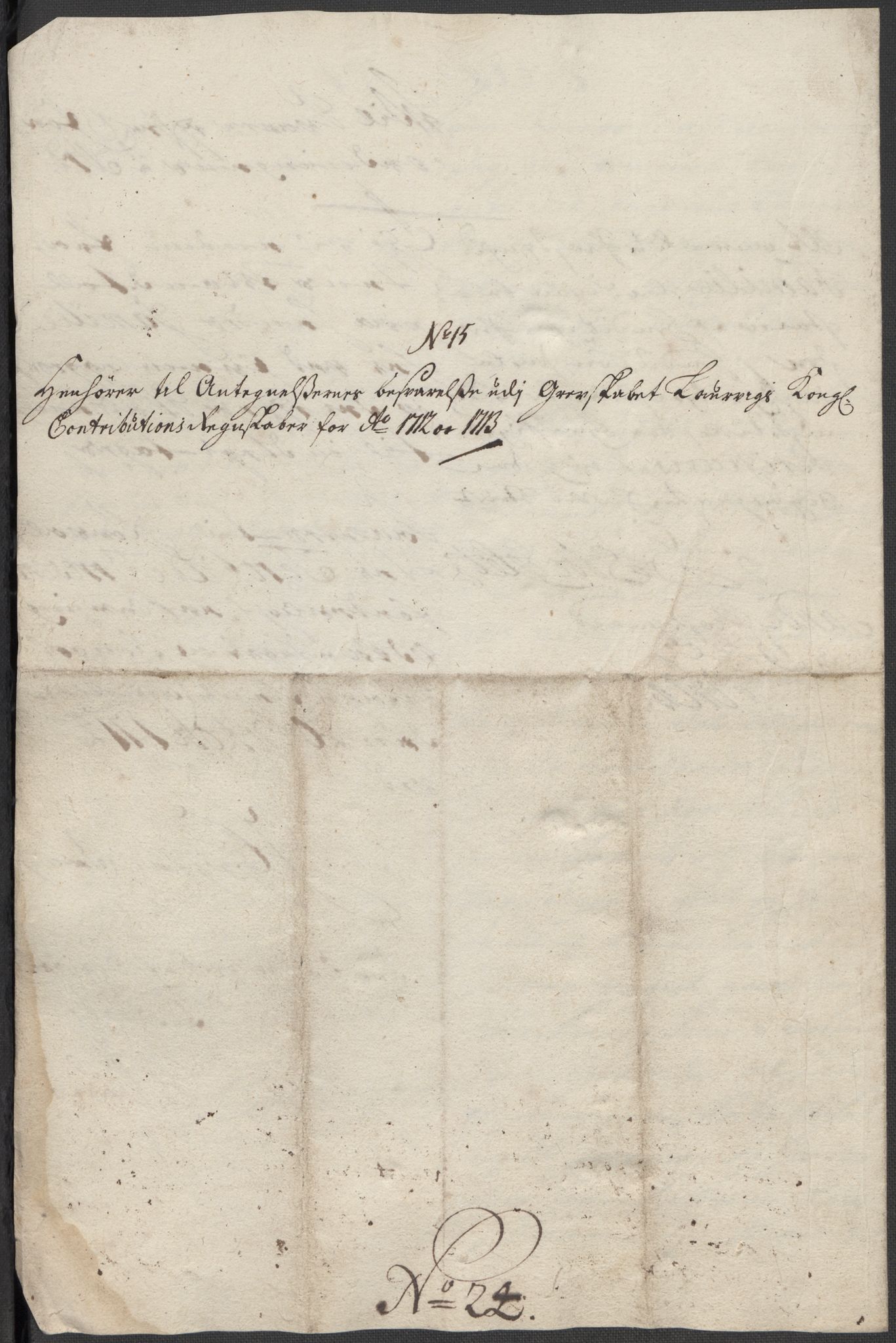 Rentekammeret inntil 1814, Reviderte regnskaper, Fogderegnskap, AV/RA-EA-4092/R33/L1985: Fogderegnskap Larvik grevskap, 1713, p. 494