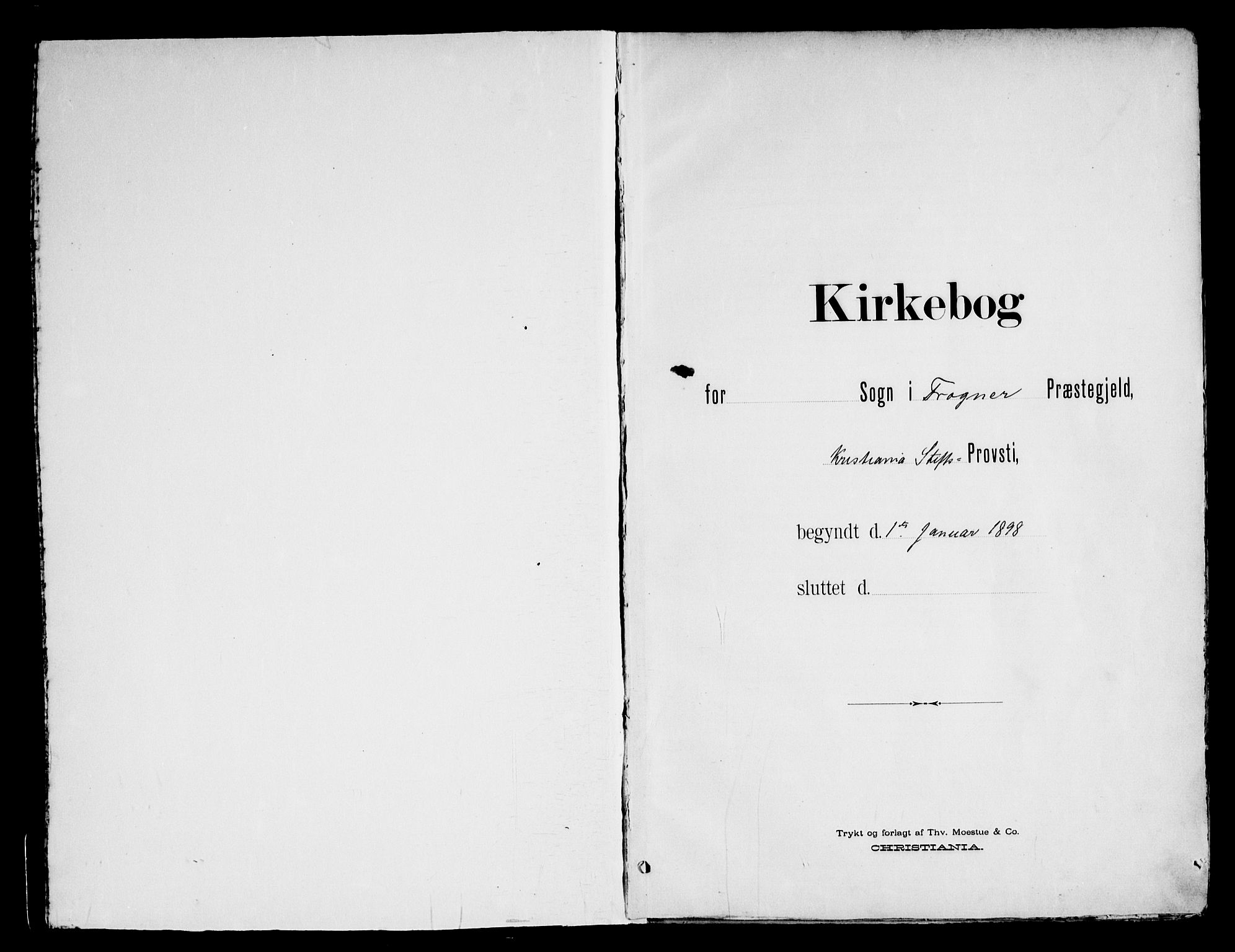 Frogner prestekontor Kirkebøker, AV/SAO-A-10886/F/Fa/L0002: Parish register (official) no. 2, 1897-1917