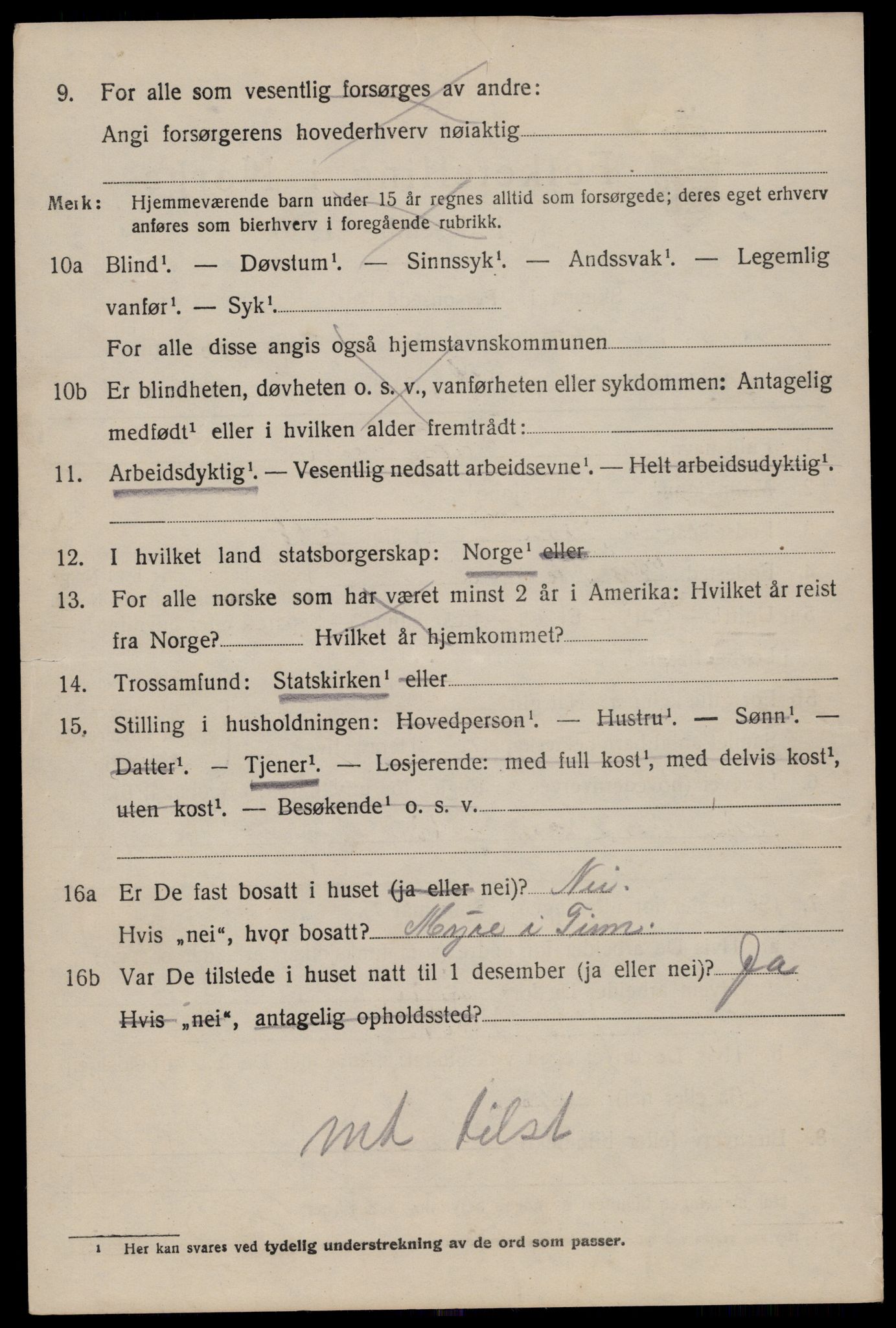 SAKO, 1920 census for Tinn, 1920, p. 5945