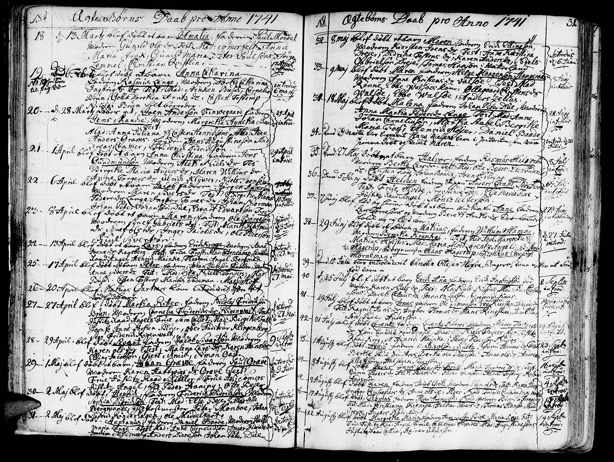Ministerialprotokoller, klokkerbøker og fødselsregistre - Sør-Trøndelag, SAT/A-1456/602/L0103: Parish register (official) no. 602A01, 1732-1774, p. 31