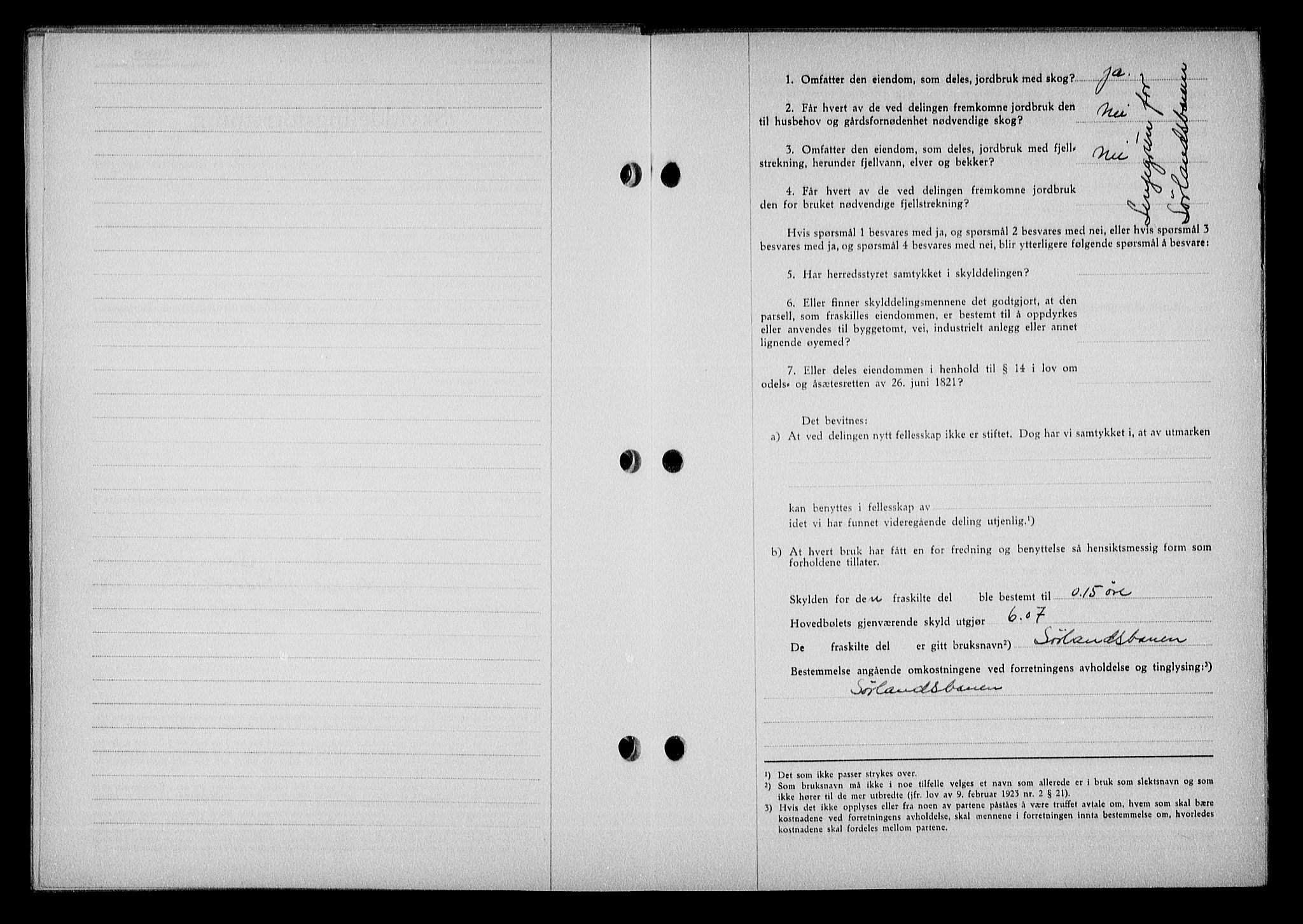 Nedenes sorenskriveri, AV/SAK-1221-0006/G/Gb/Gba/L0048: Mortgage book no. A-II, 1940-1941, Diary no: : 225/1941