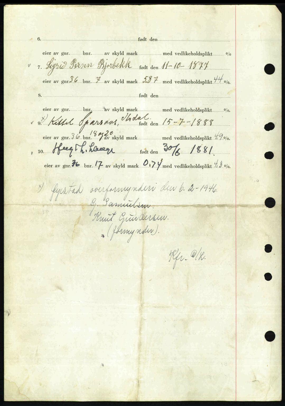 Nedenes sorenskriveri, AV/SAK-1221-0006/G/Gb/Gba/L0054: Mortgage book no. A6c, 1946-1946, Diary no: : 75/1946