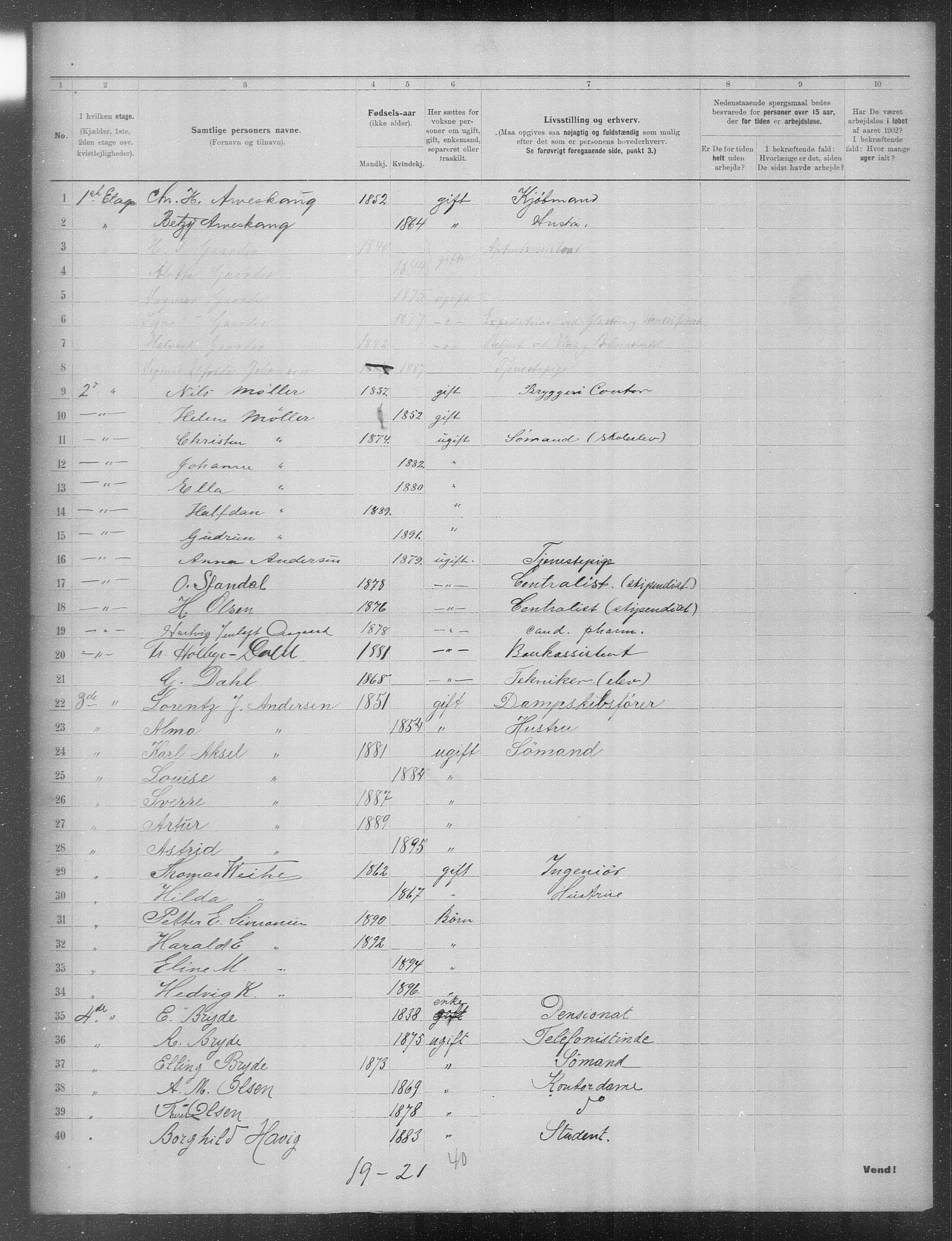 OBA, Municipal Census 1902 for Kristiania, 1902, p. 21825