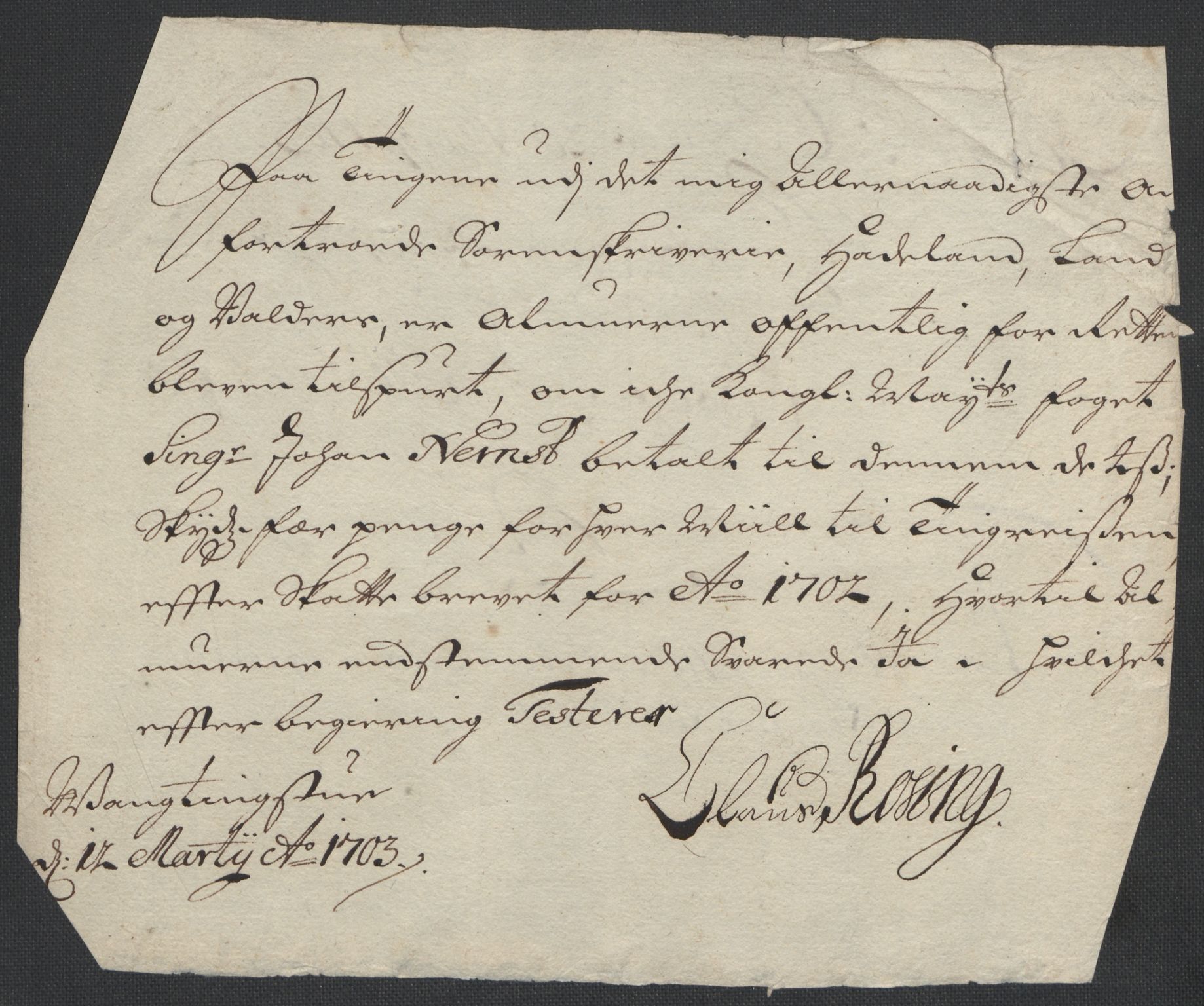 Rentekammeret inntil 1814, Reviderte regnskaper, Fogderegnskap, AV/RA-EA-4092/R18/L1300: Fogderegnskap Hadeland, Toten og Valdres, 1702, p. 438